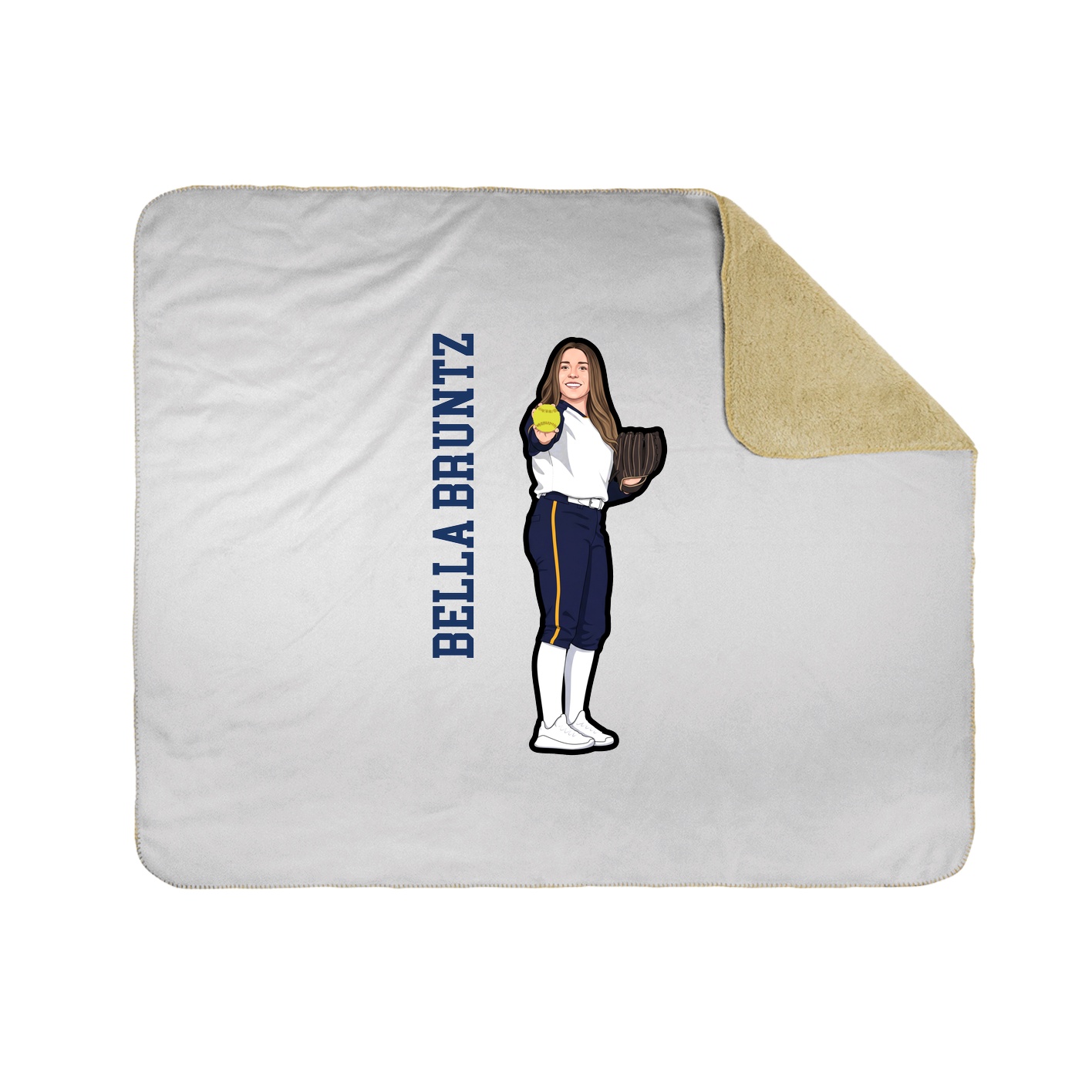 50x60 Sherpa Lined Throw Blanket