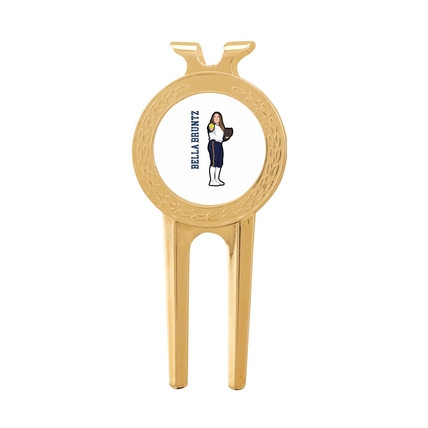 Divot Tool with Ball Marker — Name Vertical in Classic