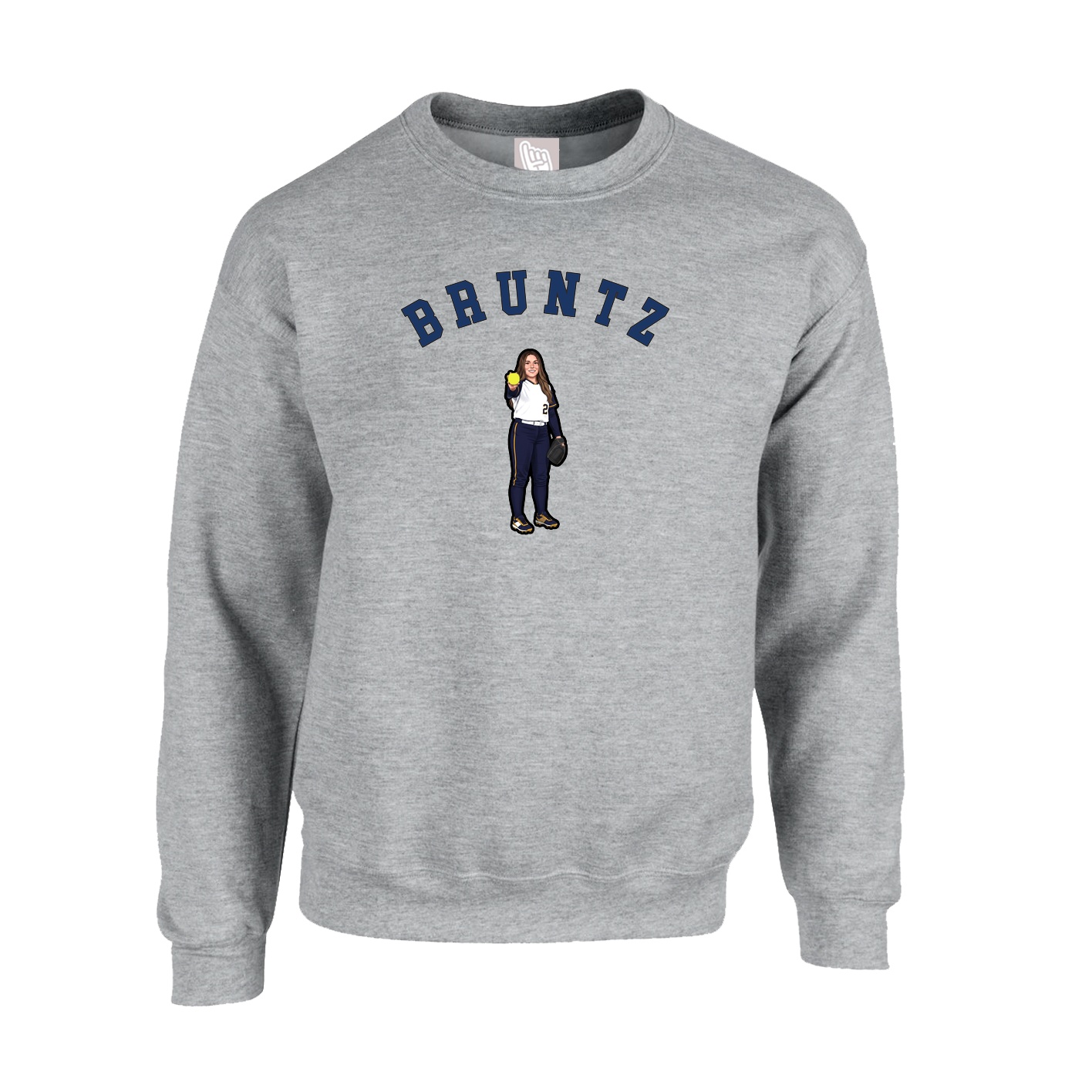 Fleece Crew — Shirsey Arch in Grey