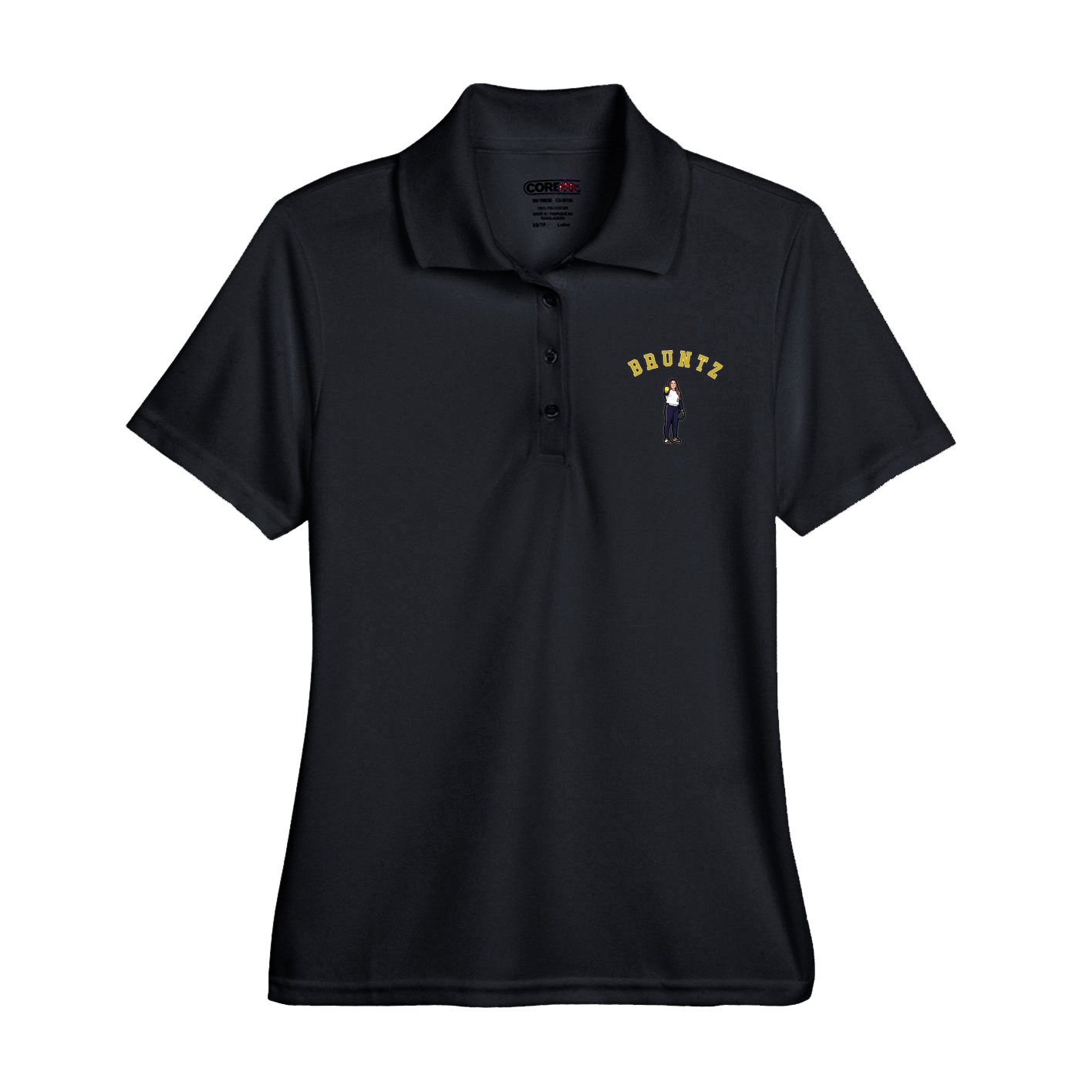Womens Performance Polo — Shirsey Arch in Black