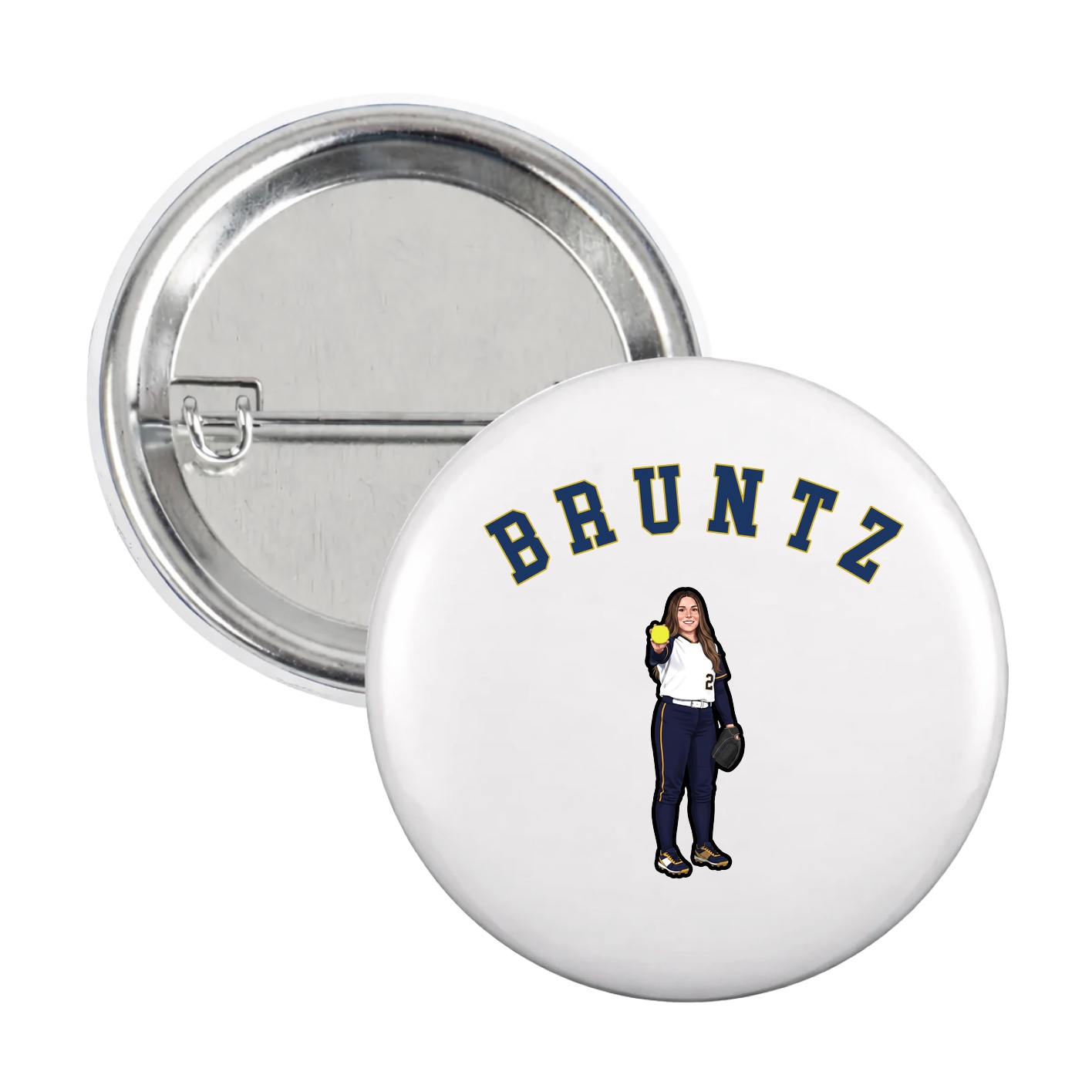 Game Day Button — Shirsey Arch in White