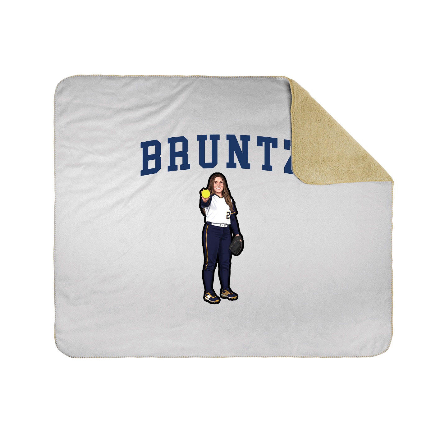 Throw Blanket — Shirsey in White