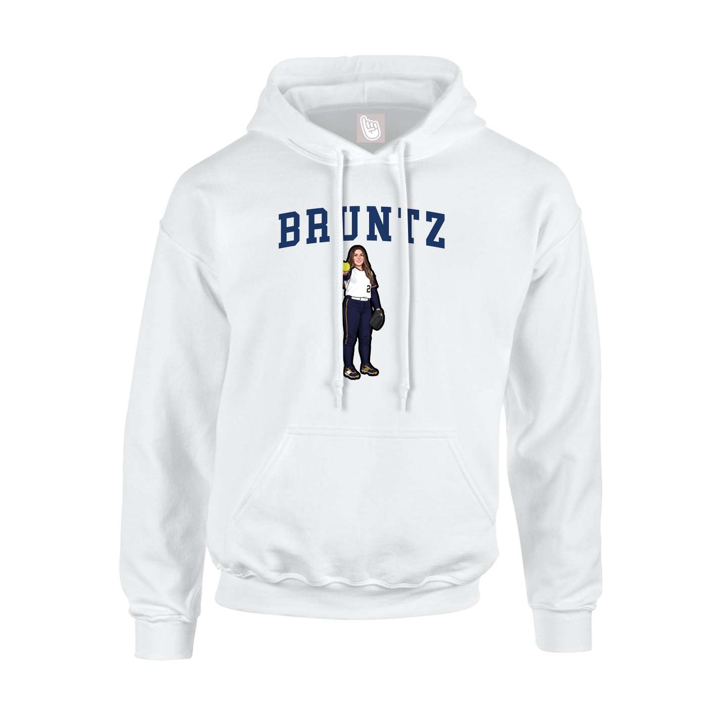 Hoodie — Shirsey in White