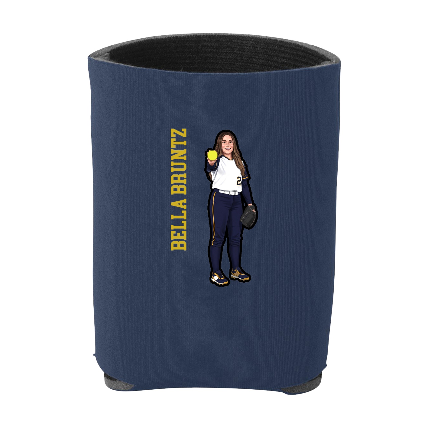 Can Holder — Name Vertical in Navy
