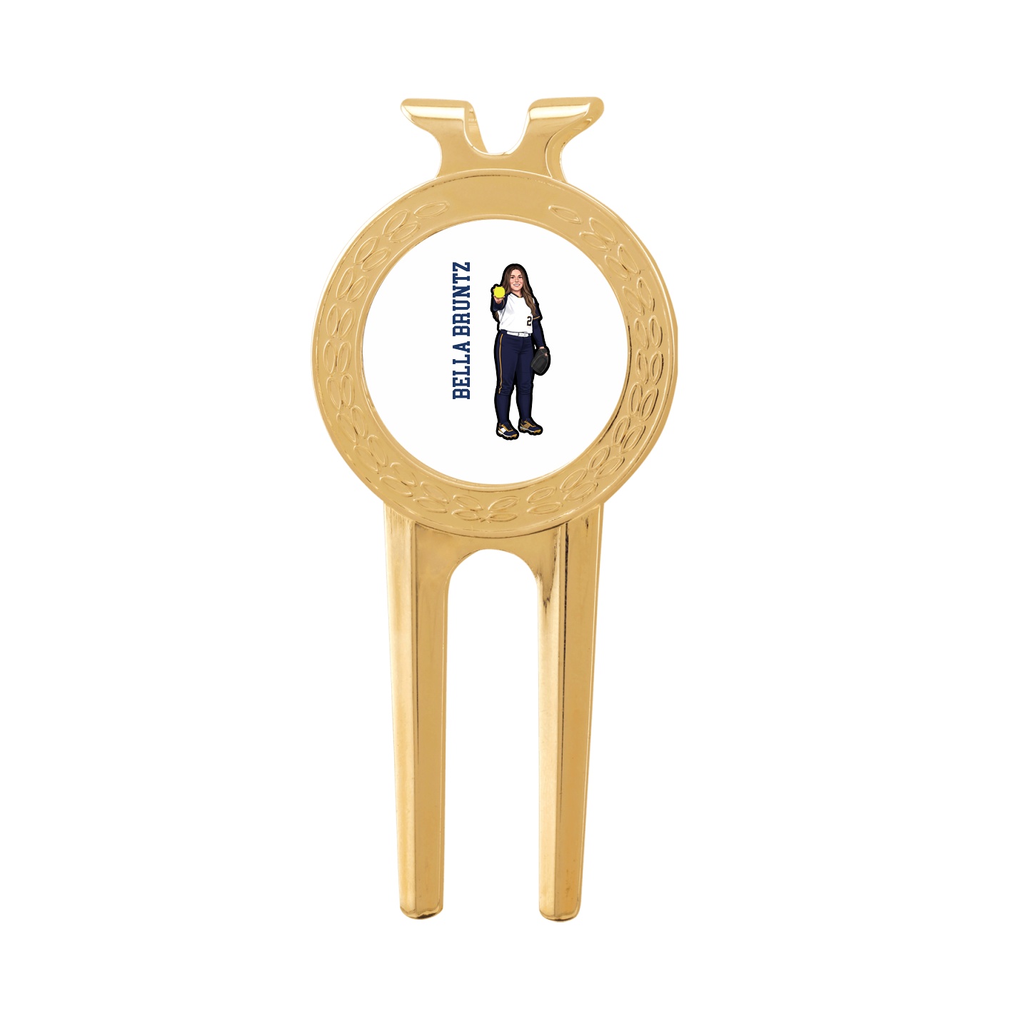 Divot Tool with Ball Marker — Name Vertical in Classic