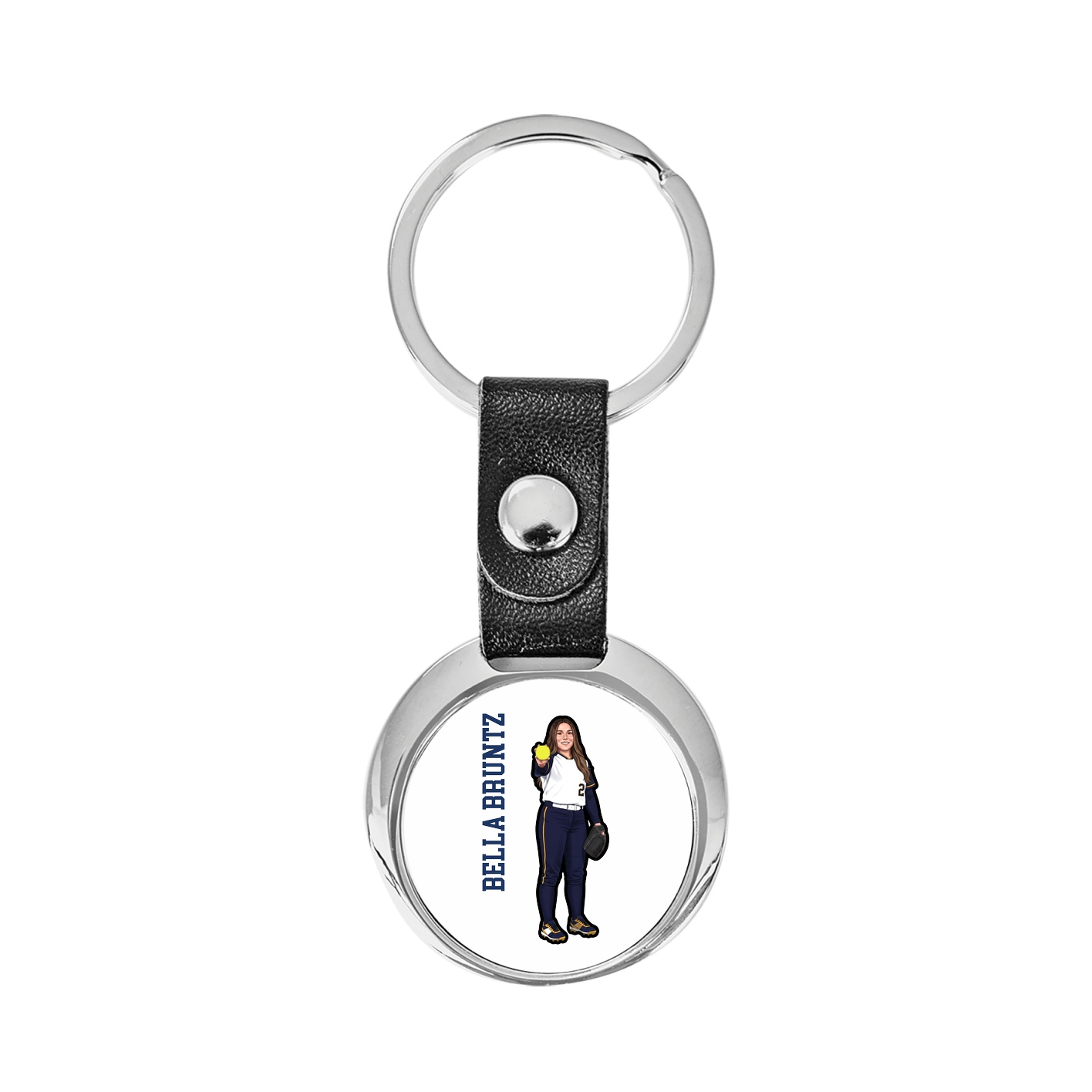Key Chain — Name Vertical in Classic