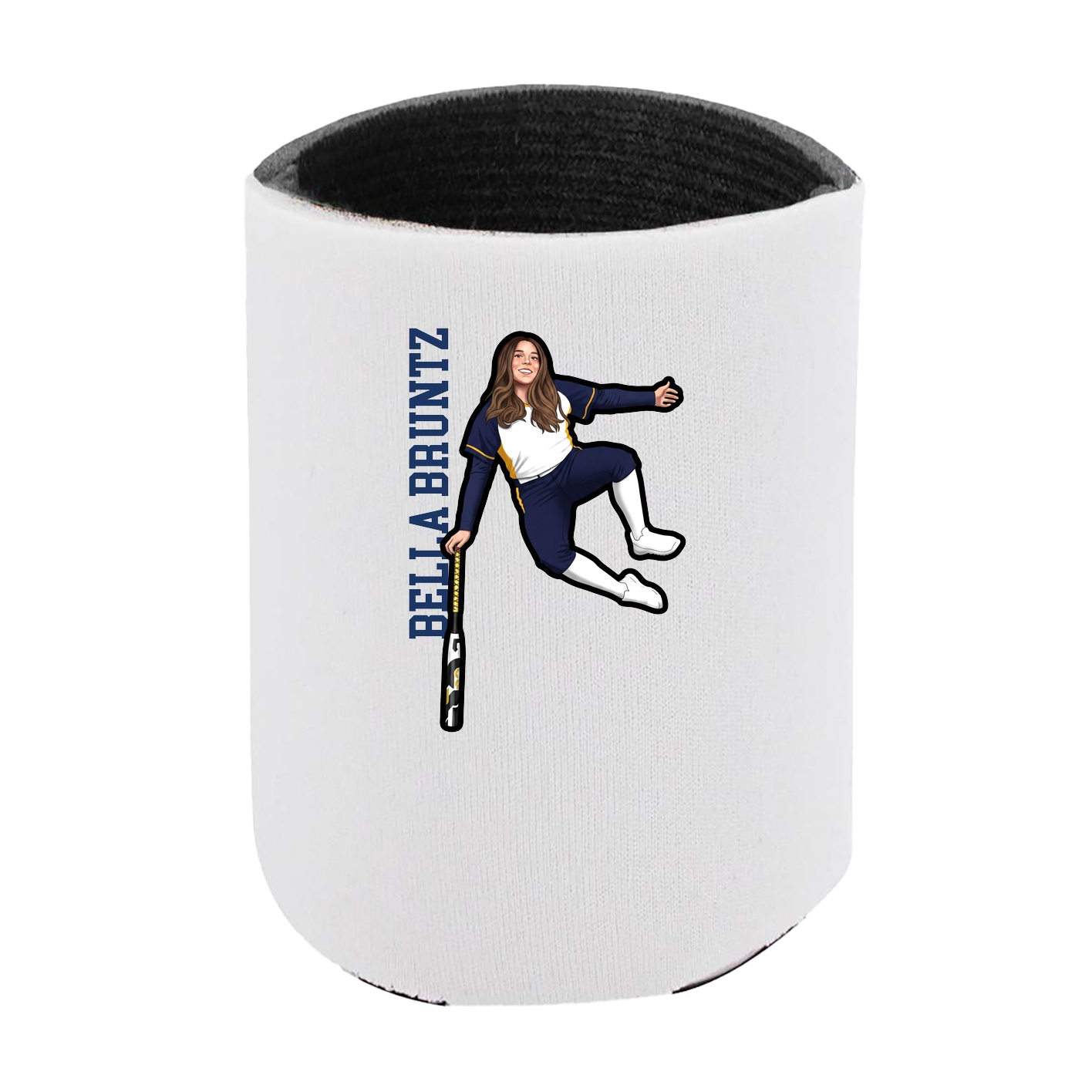 Can Holder — Name Vertical in White