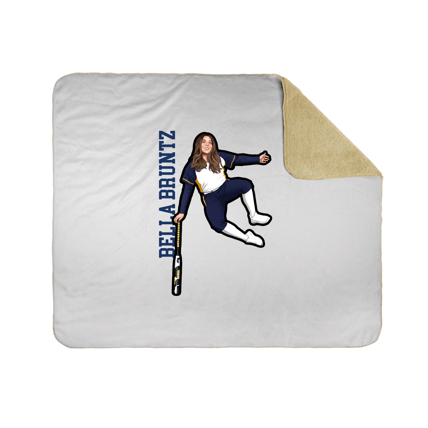 50x60 Sherpa Lined Throw Blanket