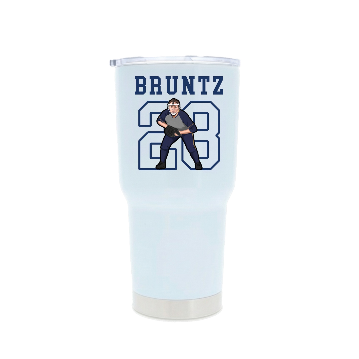 30oz Stainless Steel Tumbler — Shirsey in White
