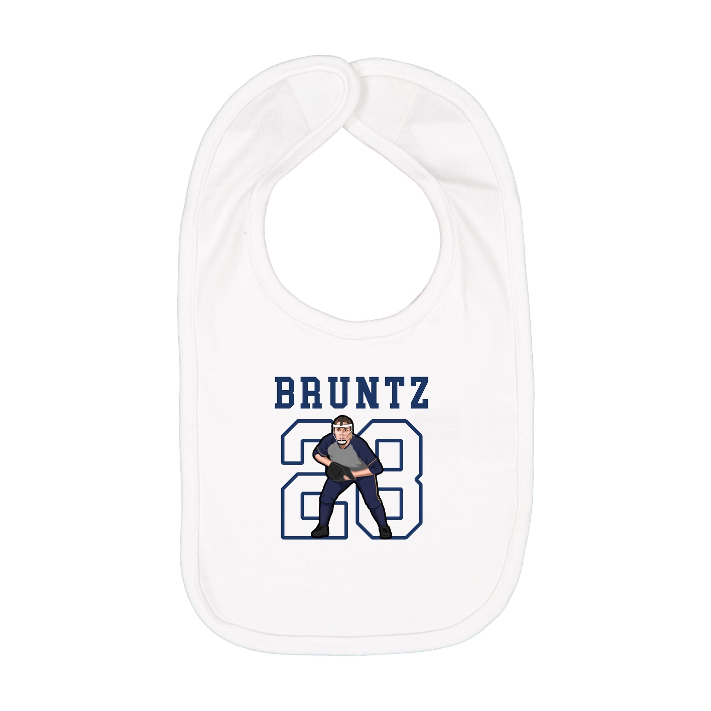Infant Bib — Shirsey in White