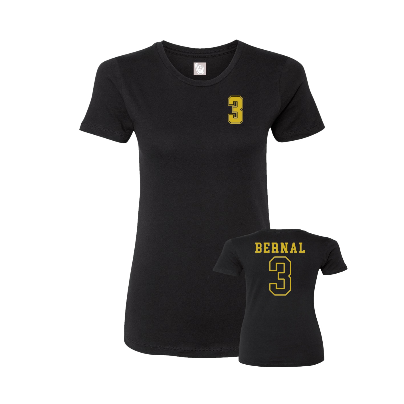 Womens Tee — Chest Back in Black