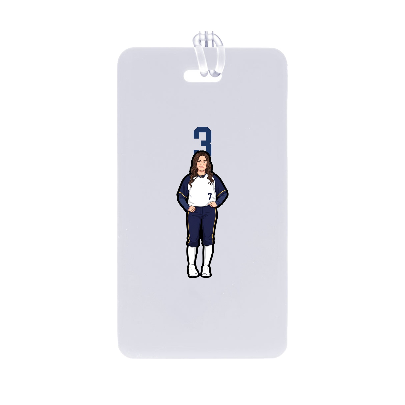 Bag Tag — Number Top in Classic