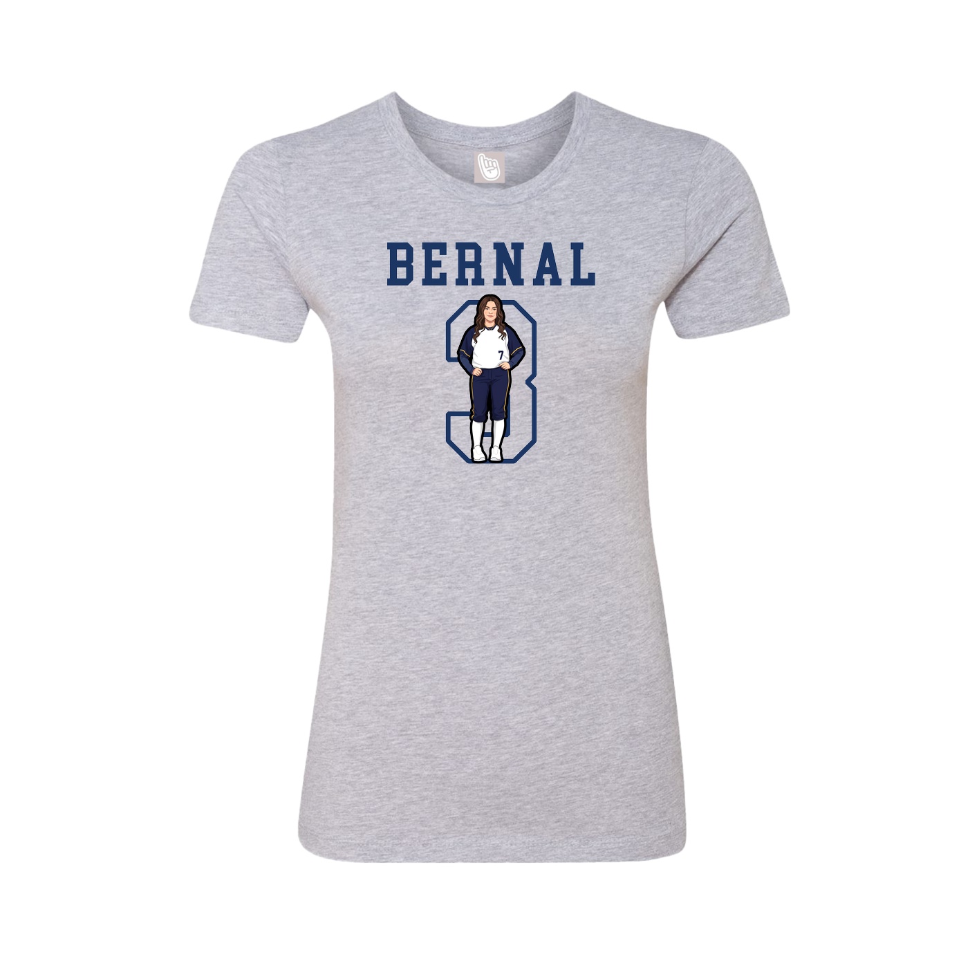 Fitted Women's Tee — Shirsey in Grey