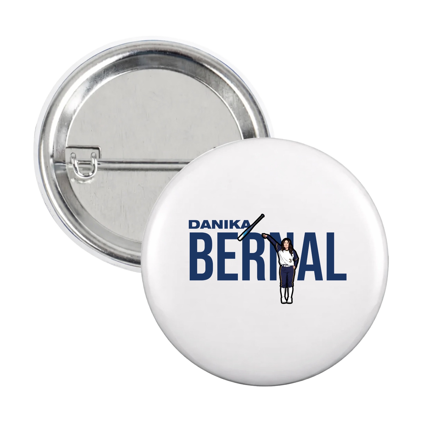 Game Day Button — Player Name in White