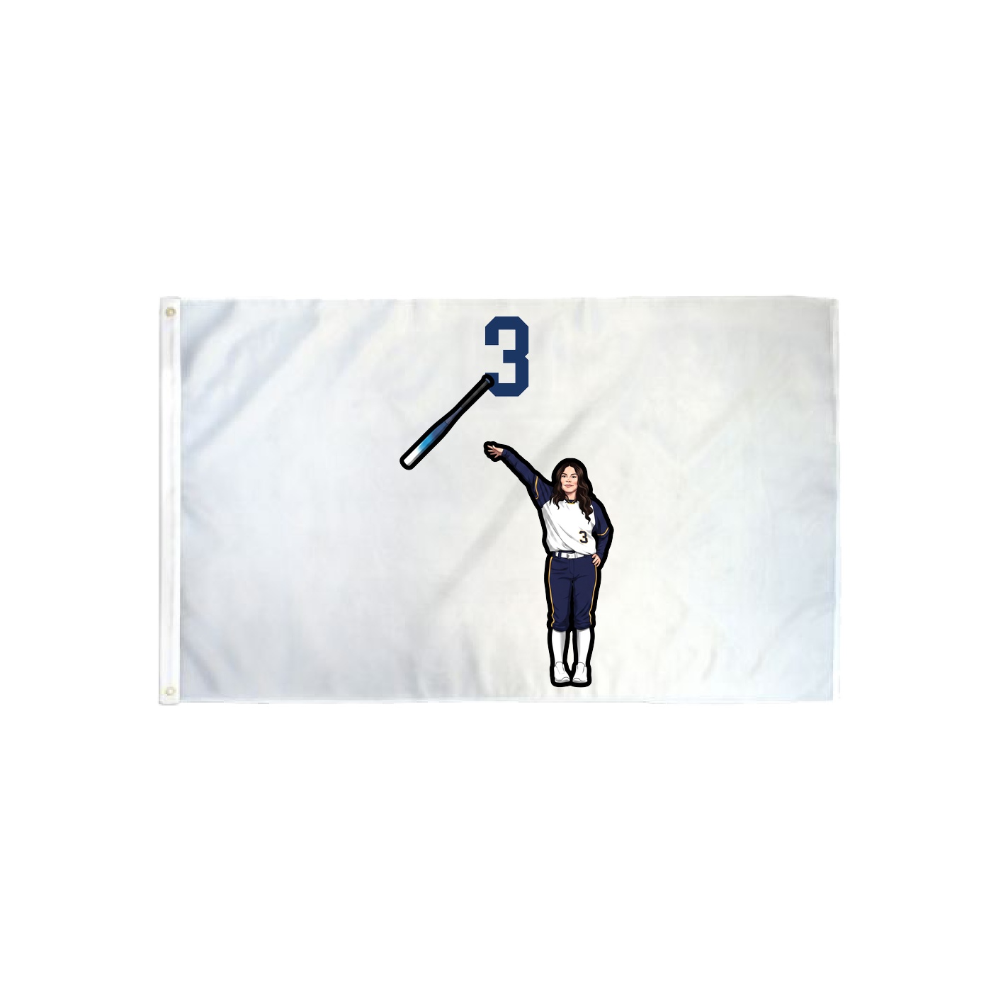 3x5 Flag — Number Top in Classic