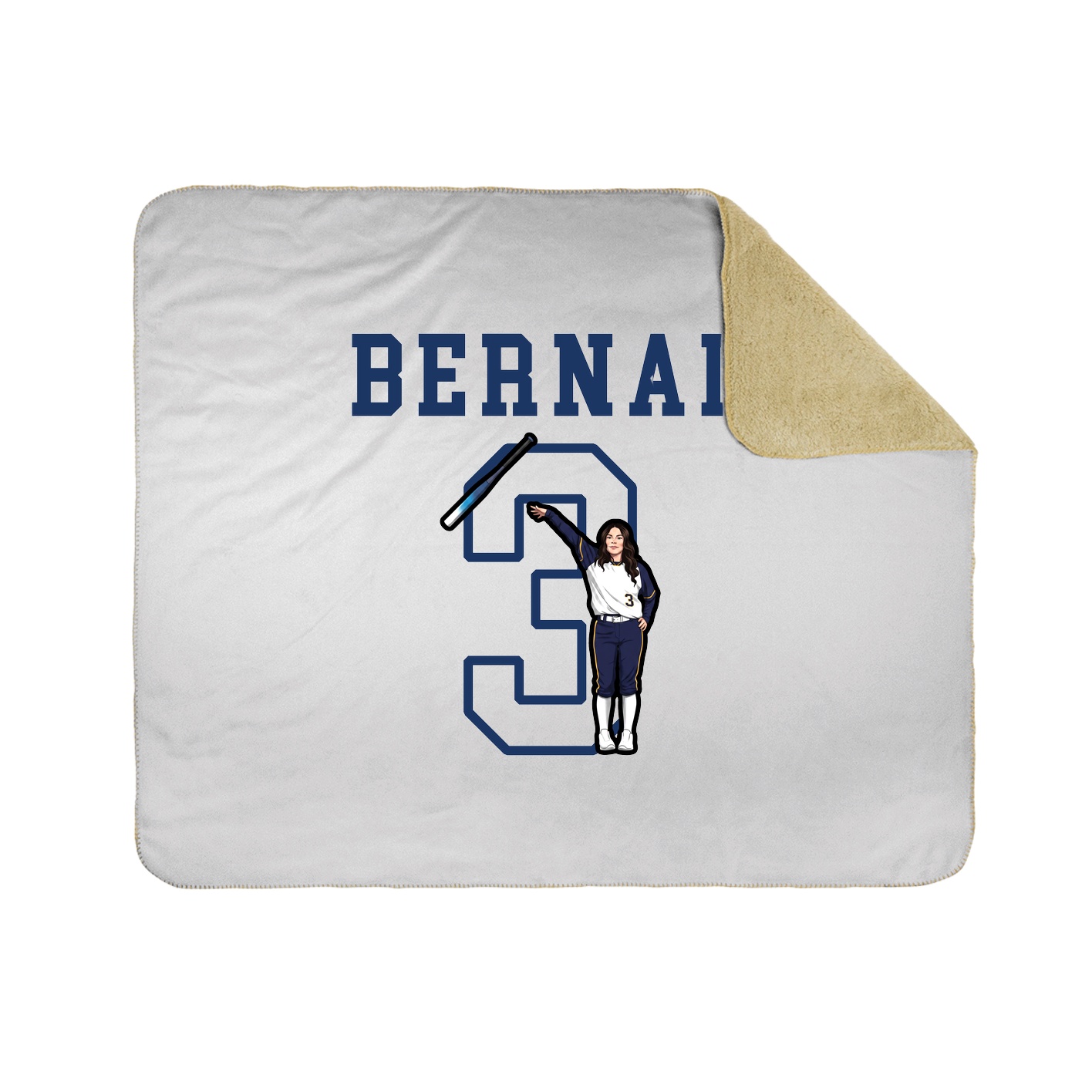 Throw Blanket — Shirsey in White