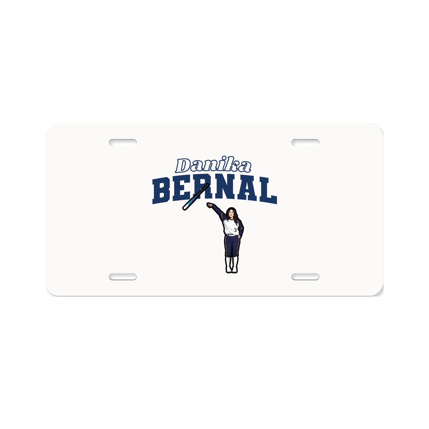 License Plate — Name Arch in Classic