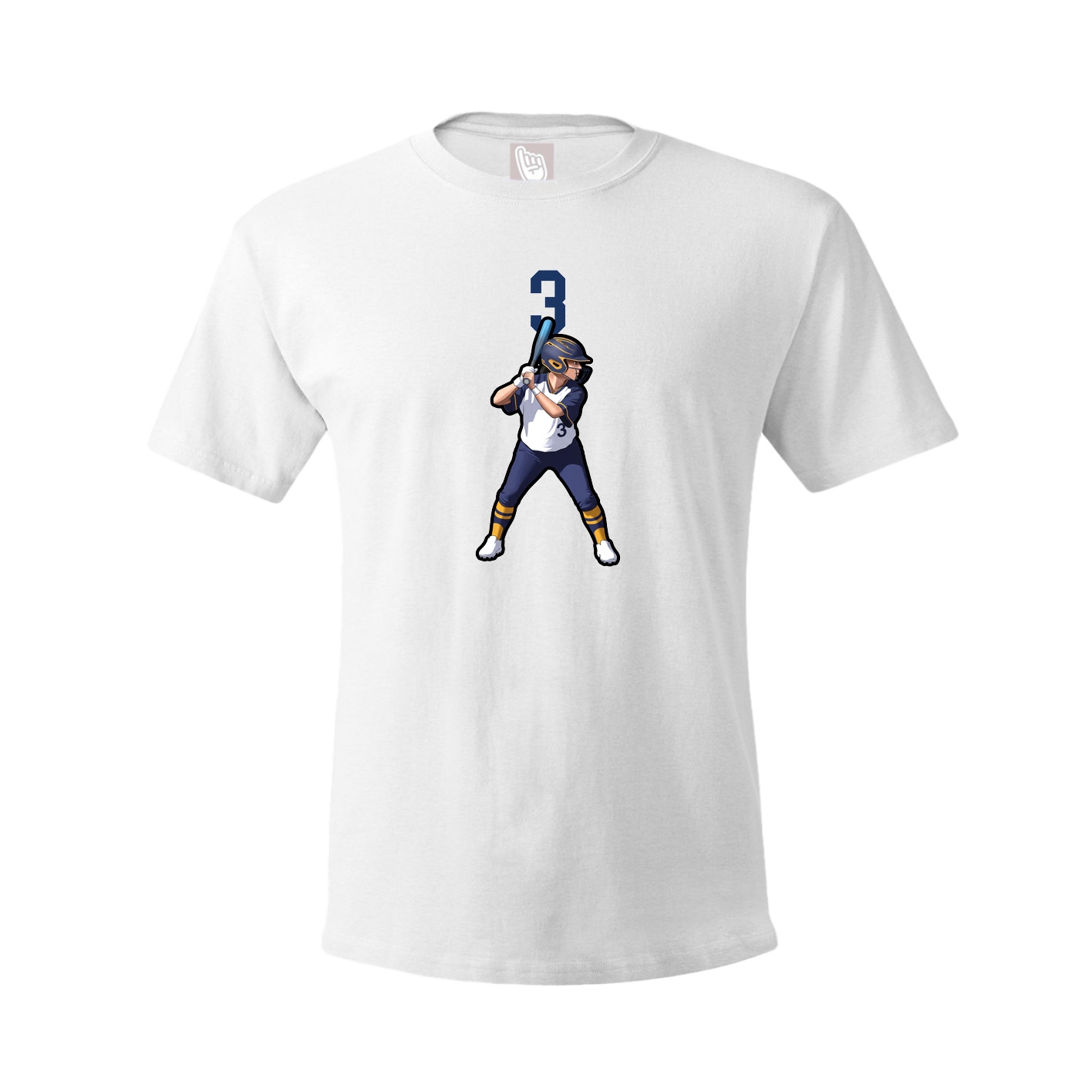 Tee — Number Top in White