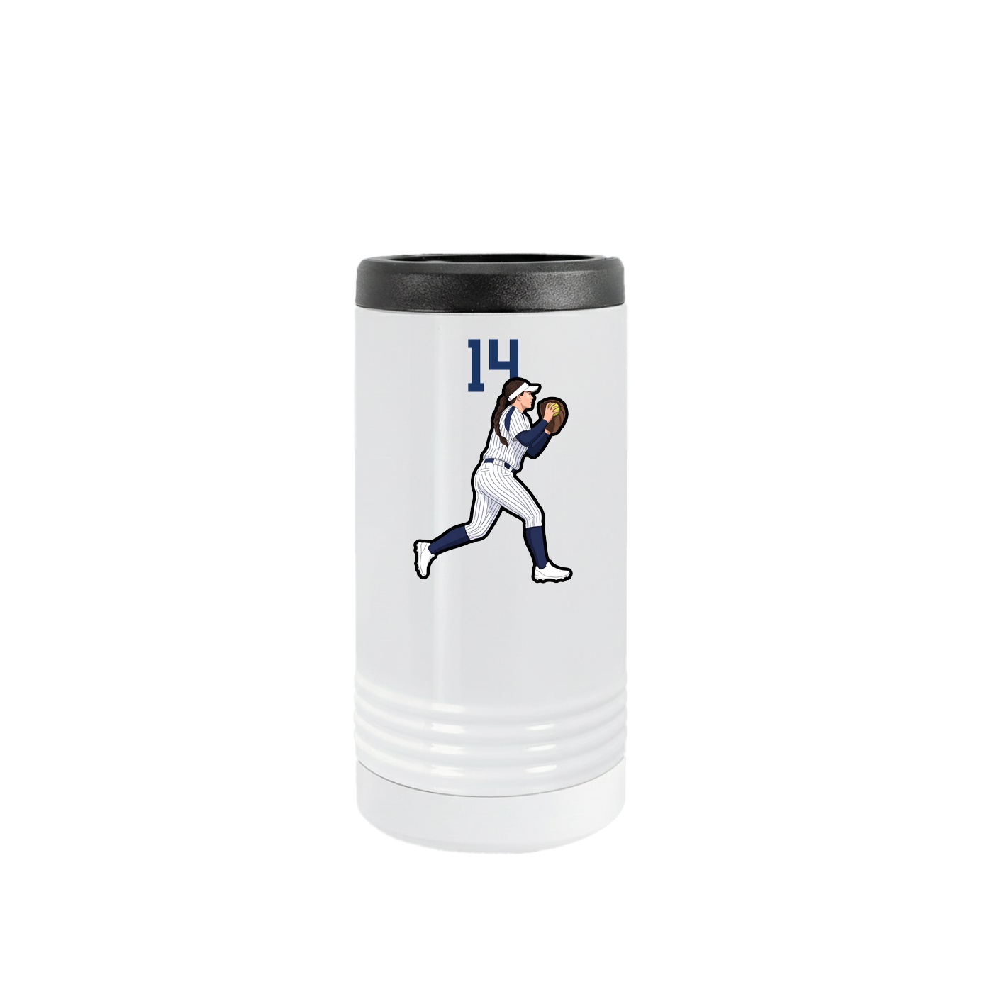 Slim Beverage Holder — Number Top in White