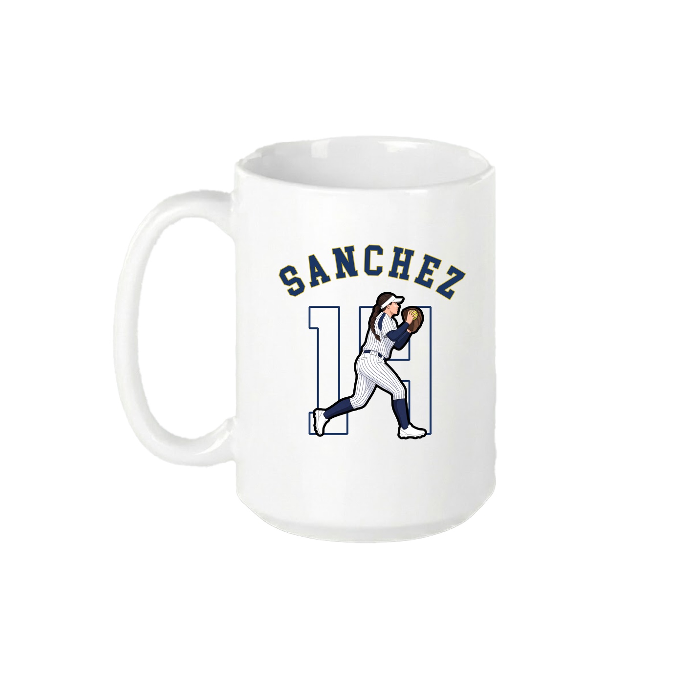 15oz Coffee Mug — Shirsey Arch in White