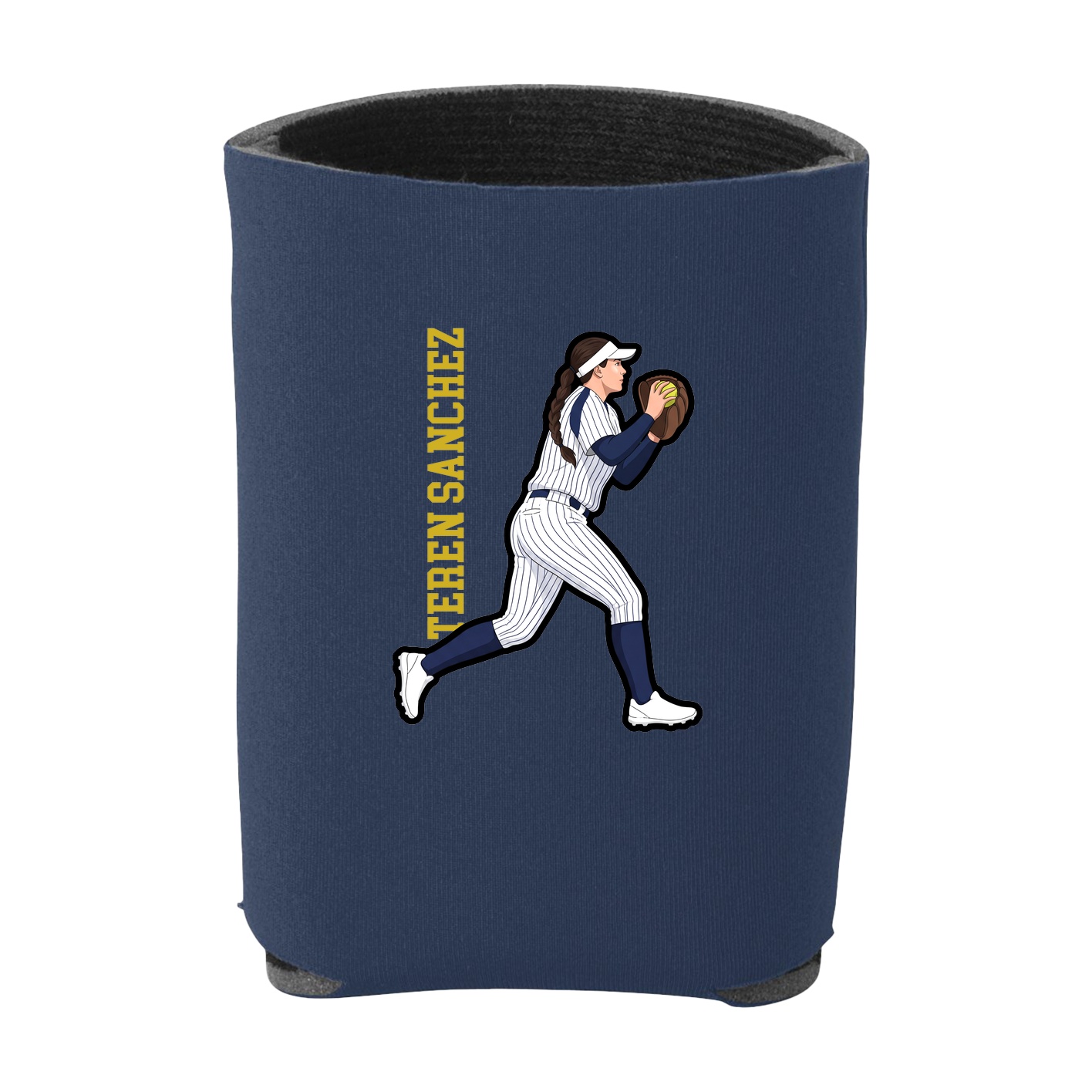 Can Holder — Name Vertical in Navy
