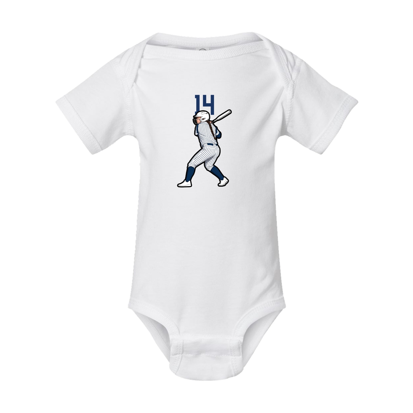 Baby Onesie — Number Top in White