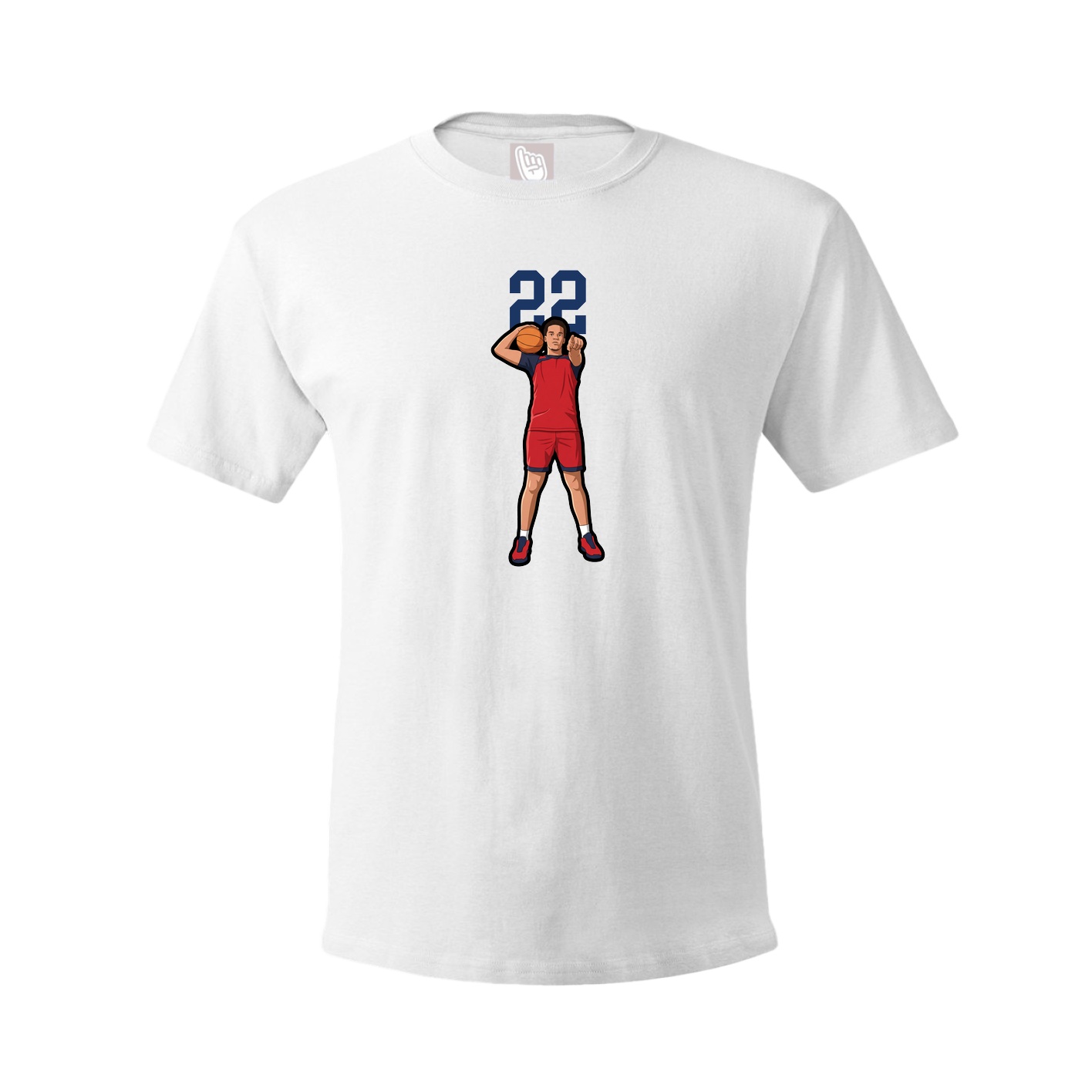 Tee — Number Top in White