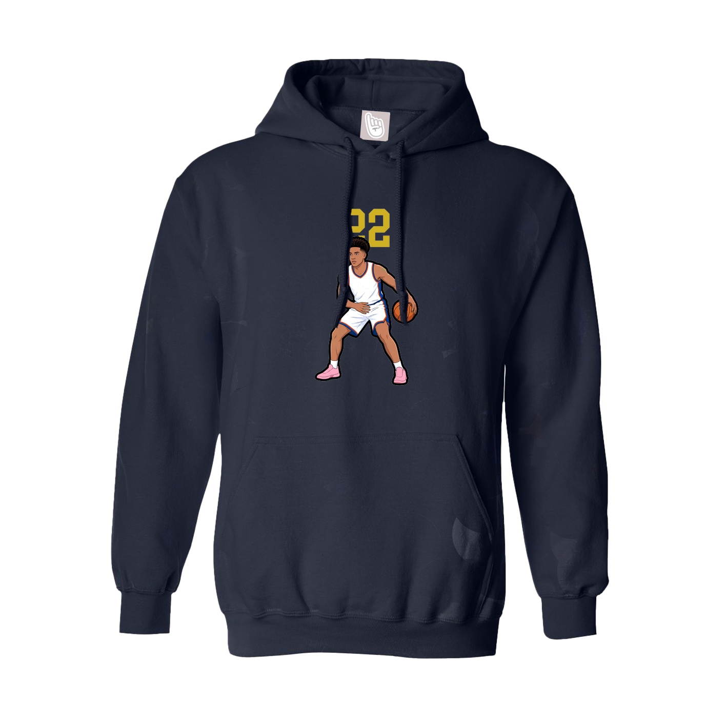 Youth Hoodie — Number Top in Navy