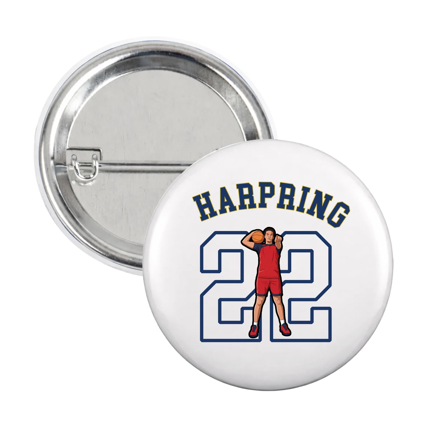 Game Day Button — Shirsey Arch in White