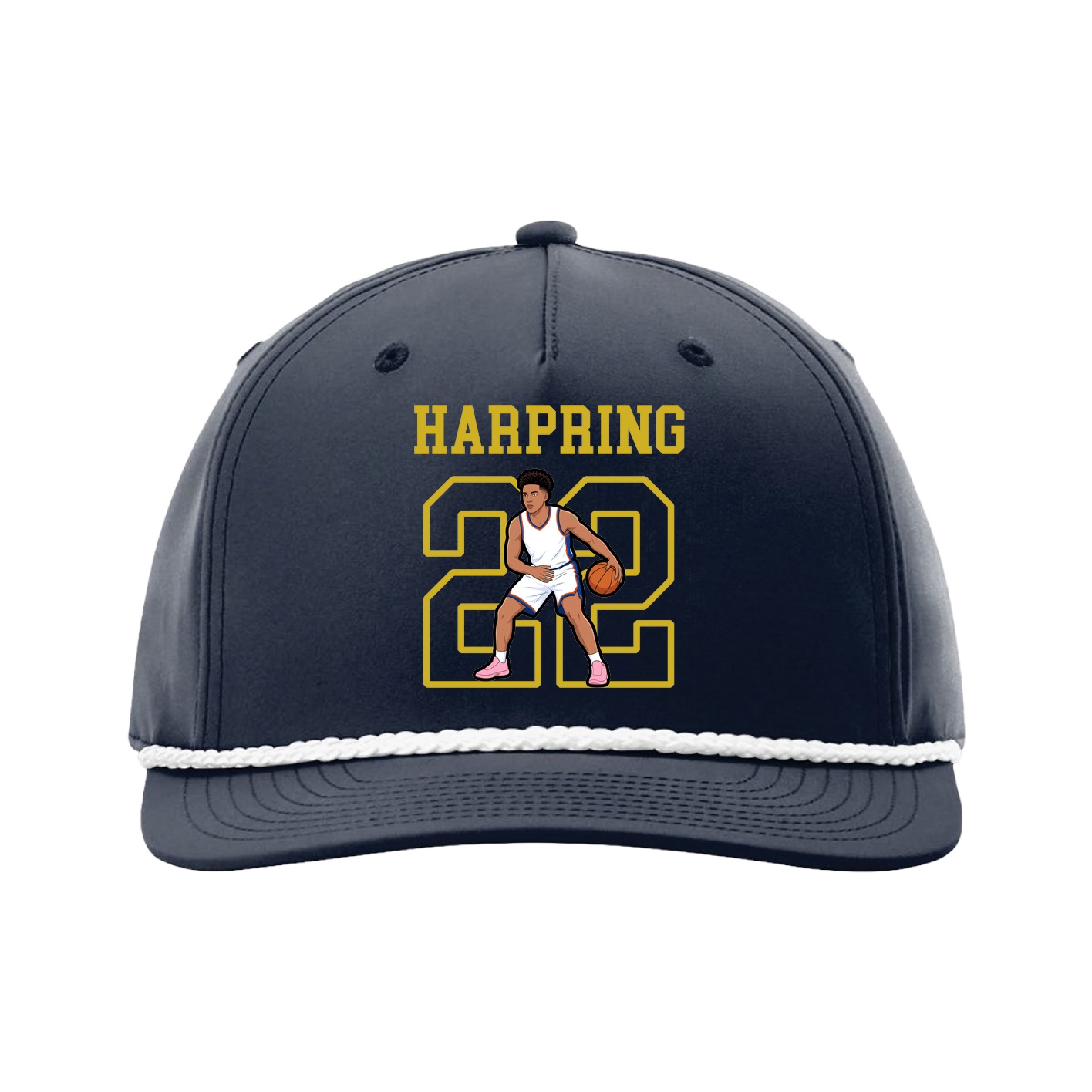 Five-Panel Classic Rope Cap — Shirsey in Navy