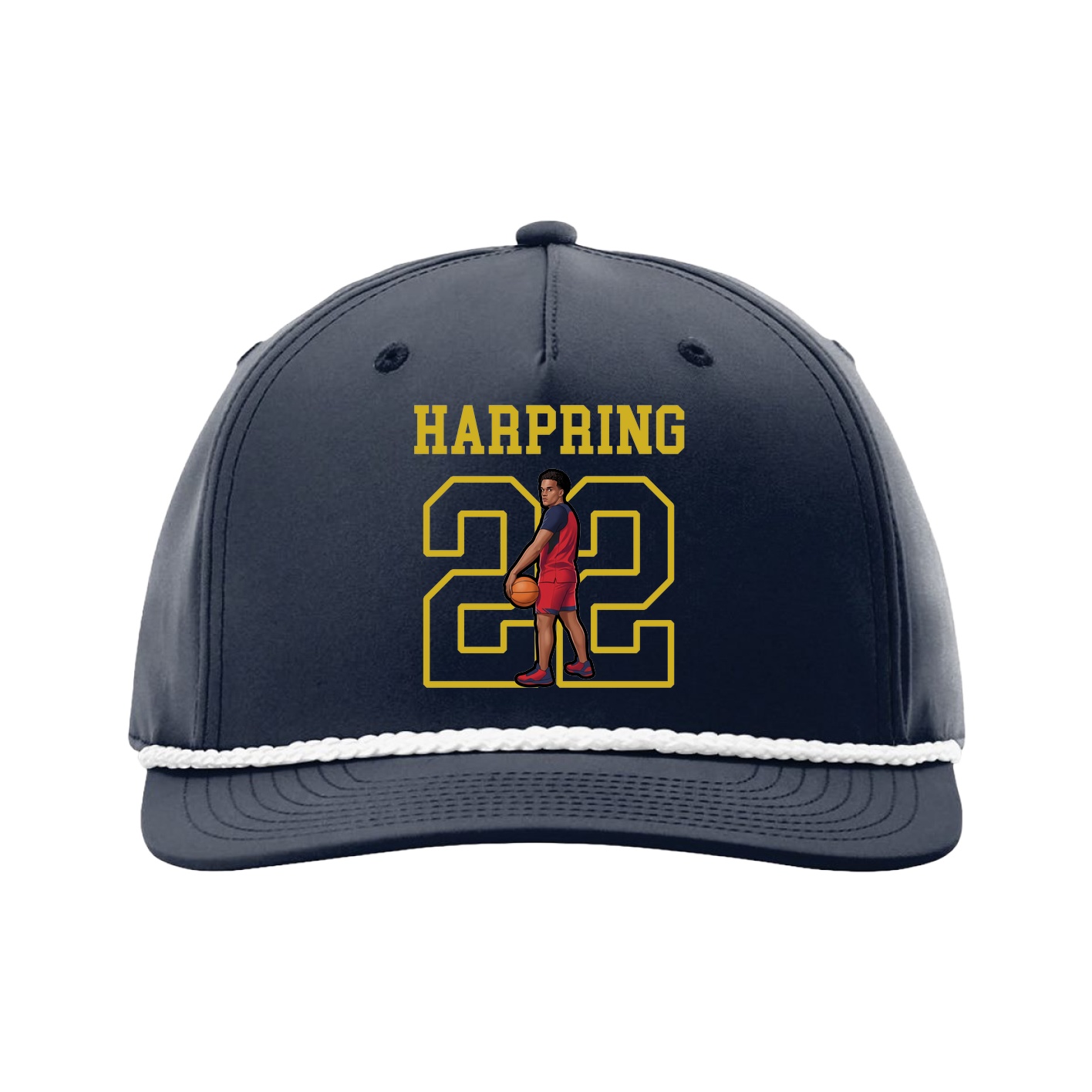 Five-Panel Classic Rope Cap — Shirsey in Navy