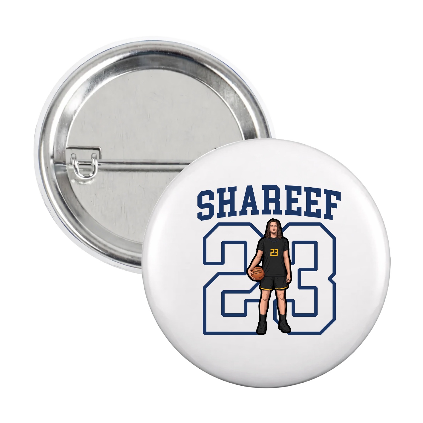 Game Day Button — Shirsey in White