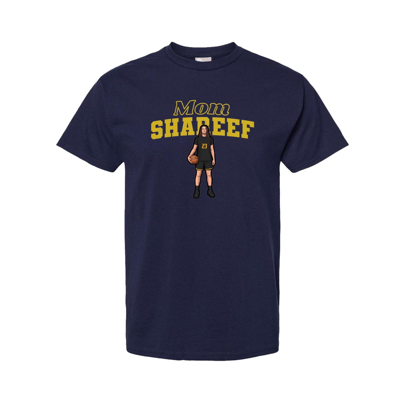 Youth Tee — Mothers Day Block in Navy