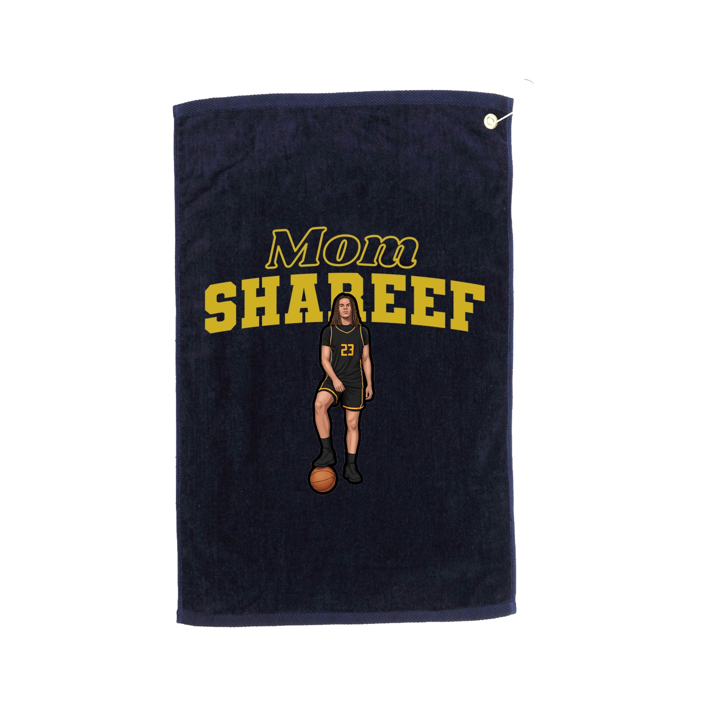 Golf Towel — Mothers Day Block in Navy