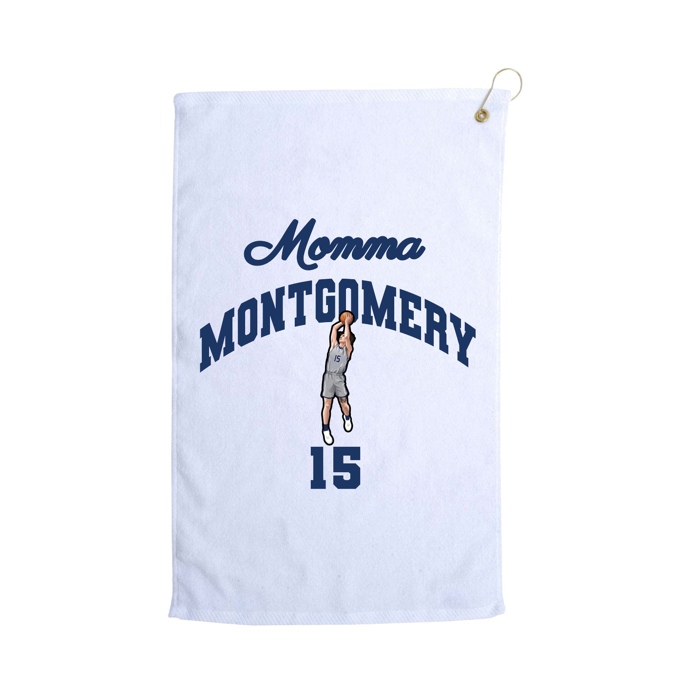 Golf Towel — Mothers Day Arch in White