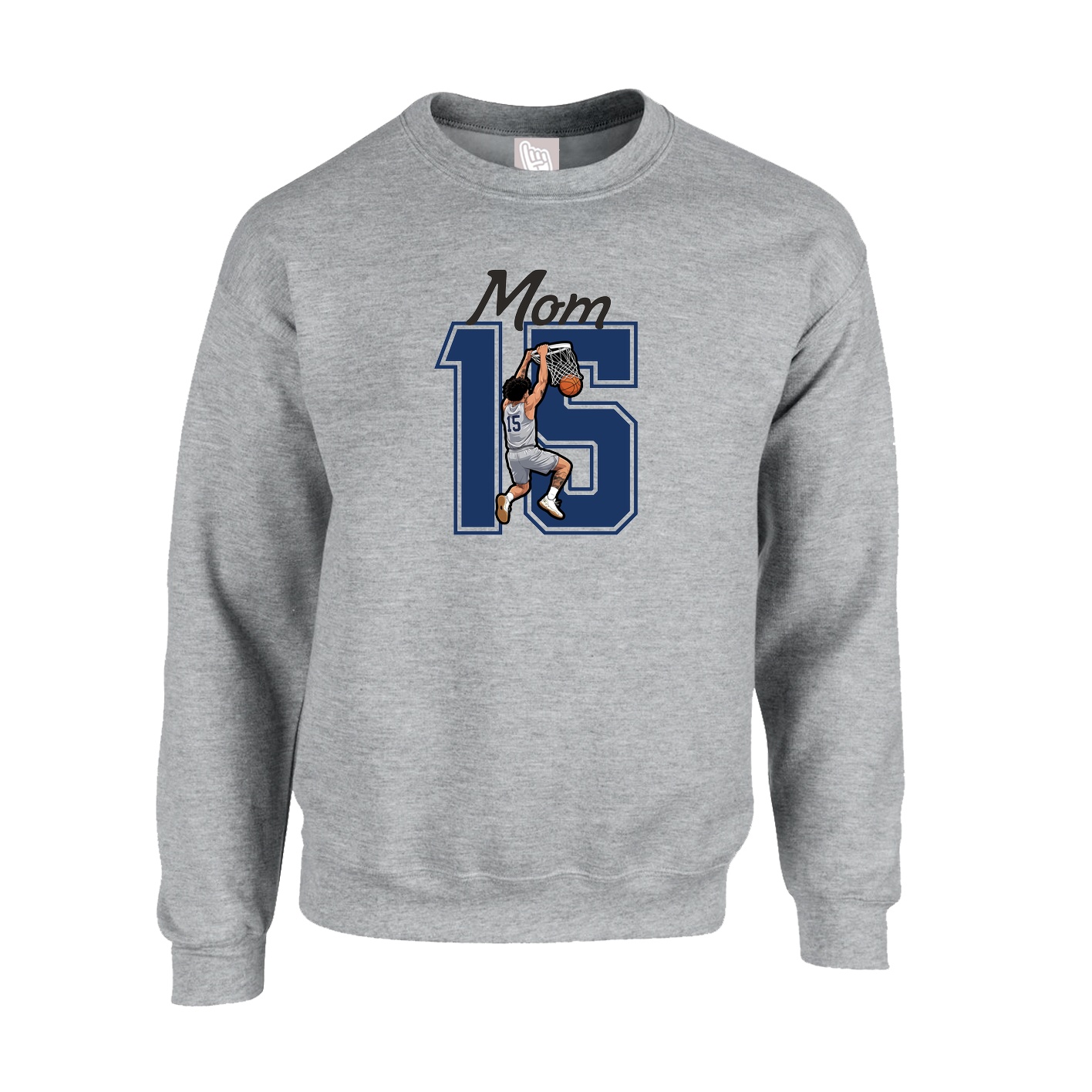 Fleece Crew — Mothers Day Shirsey in Grey