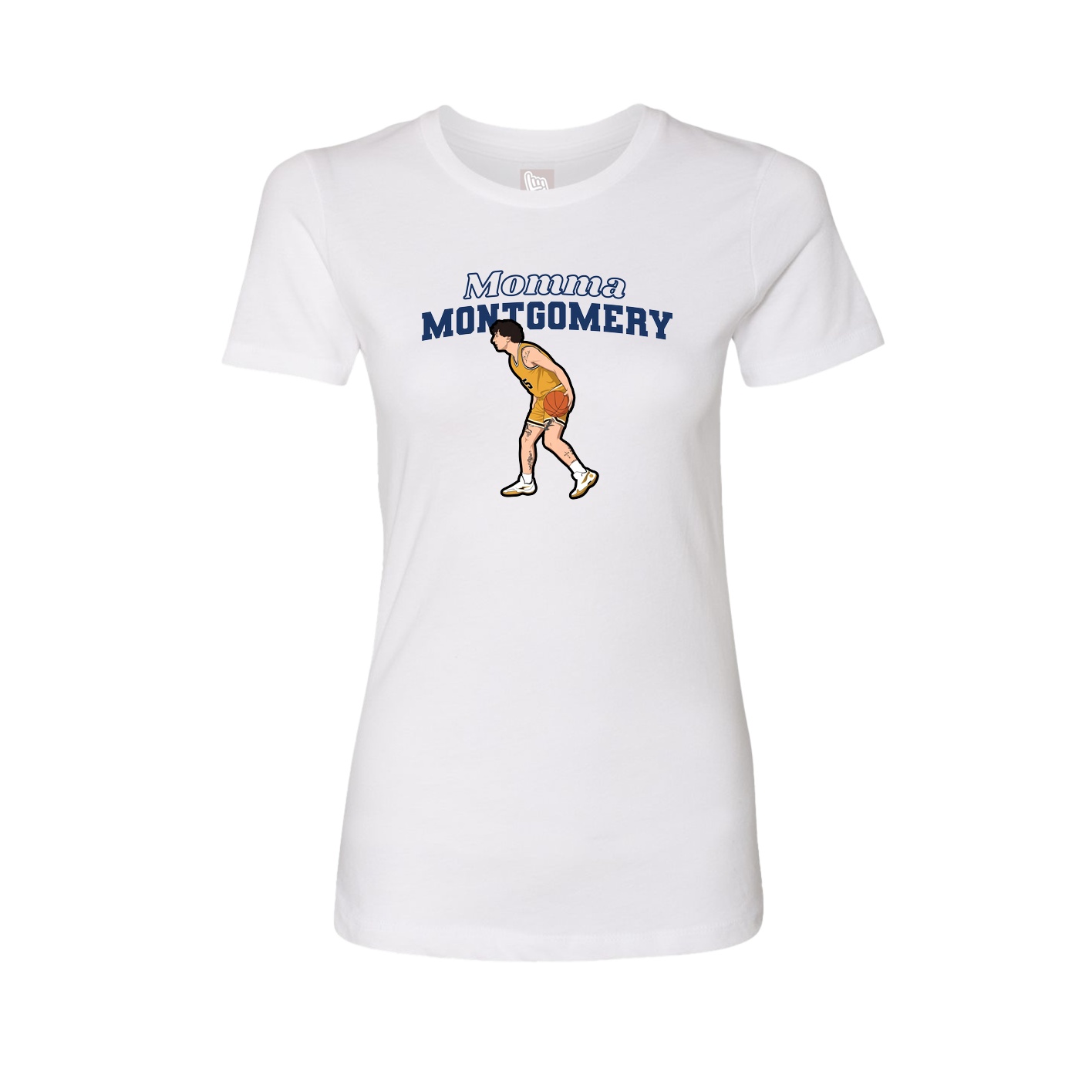 Womens Tee — Mothers Day Block in White