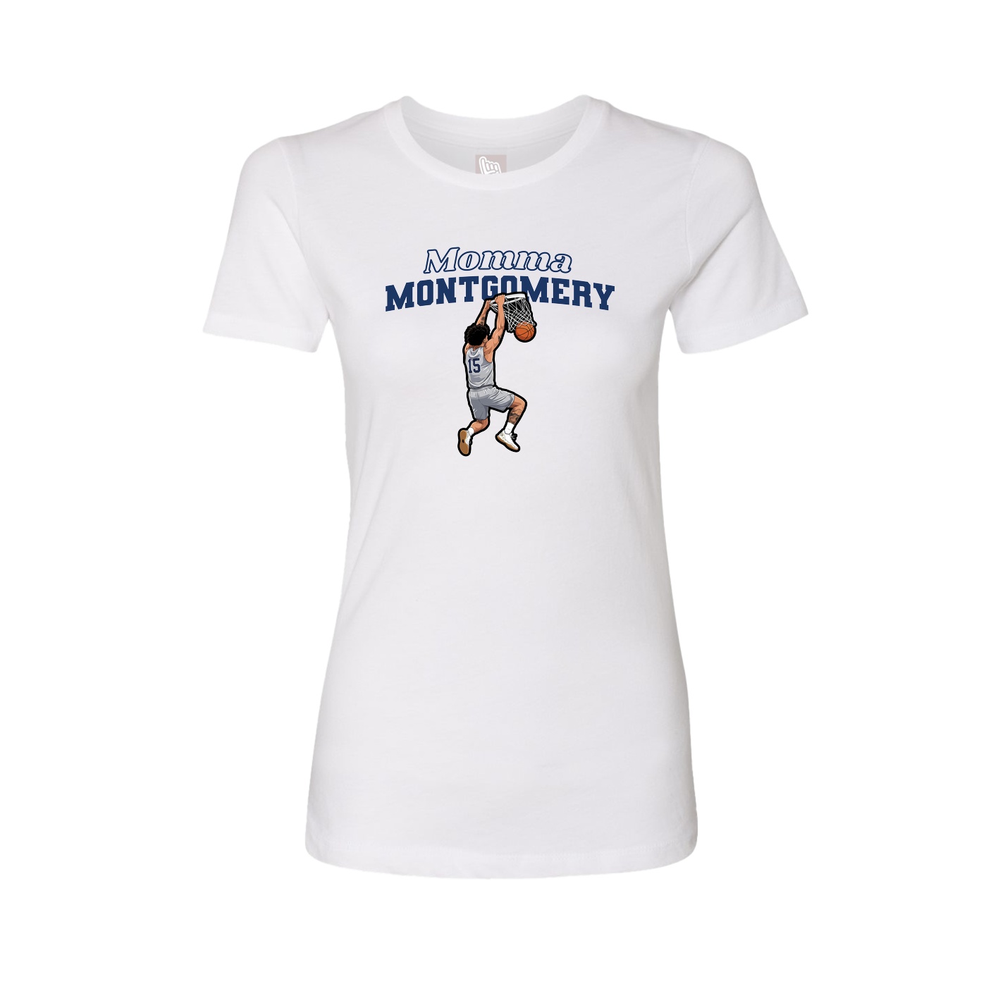 Womens Tee — Mothers Day Block in White