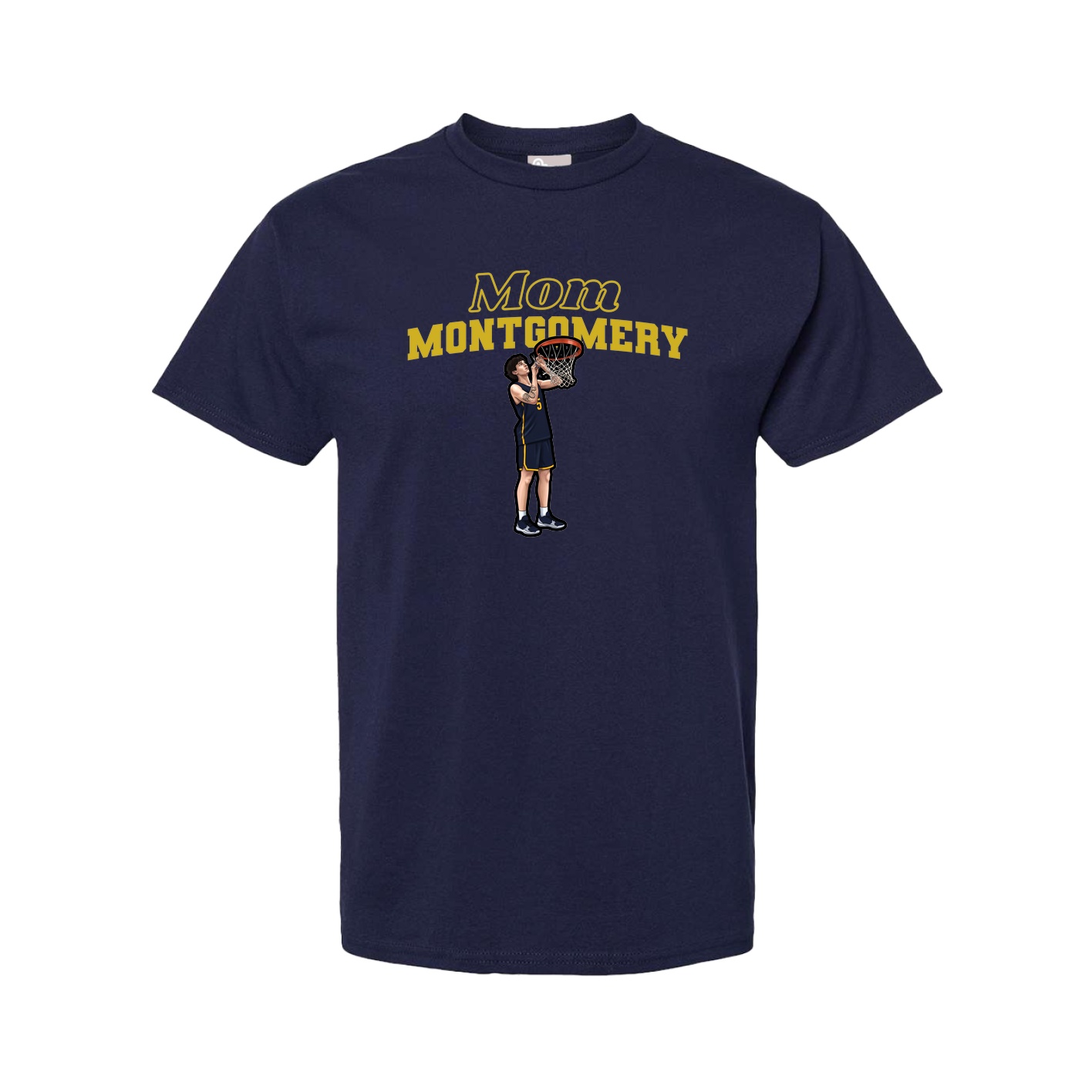 Youth Tee — Mothers Day Block in Navy