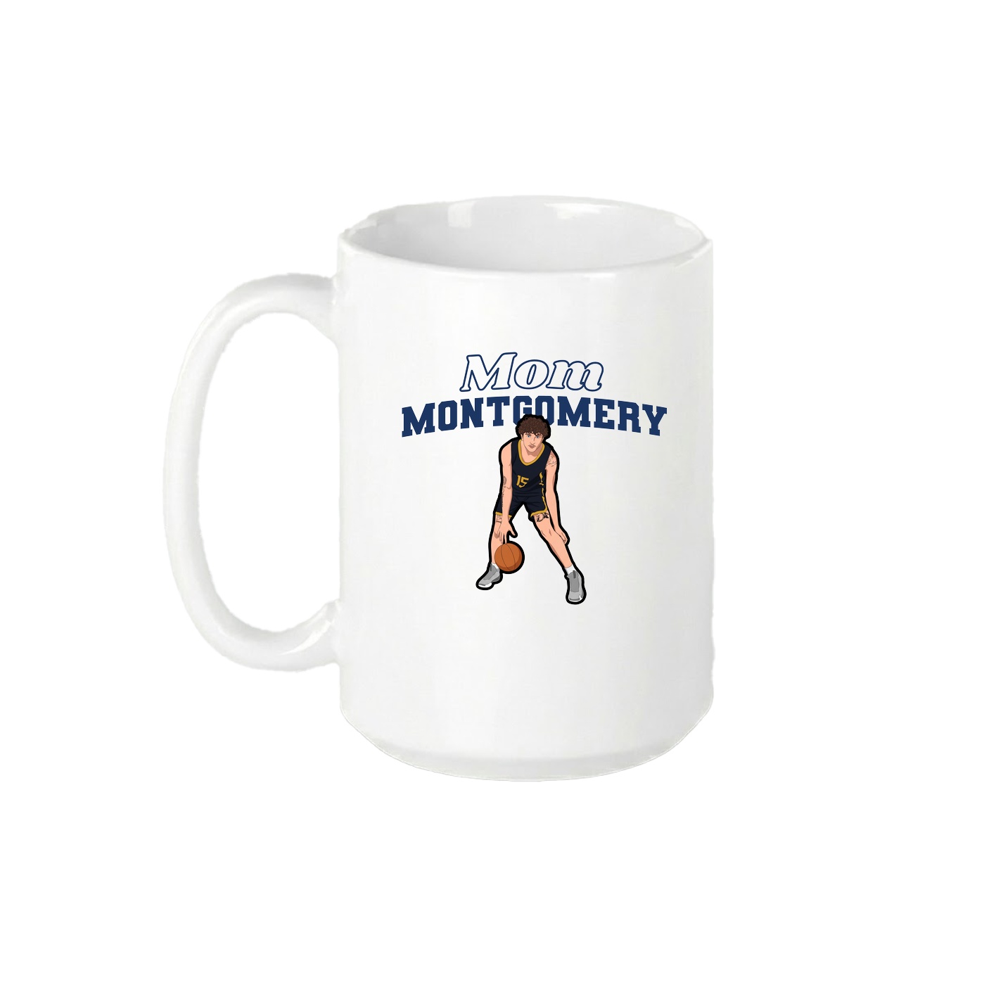 15oz Coffee Mug — Mothers Day Block in White