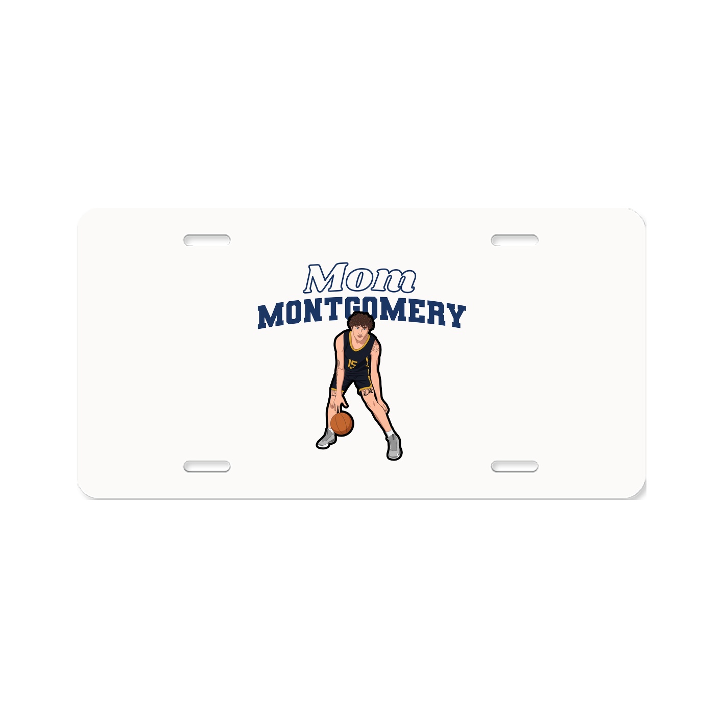 License Plate — Mothers Day Block in Classic