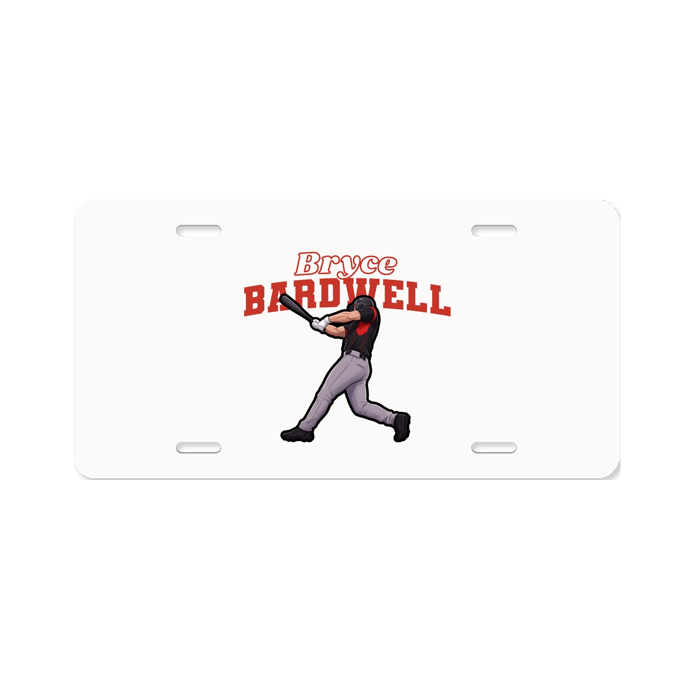 License Plate — Name Arch in Classic