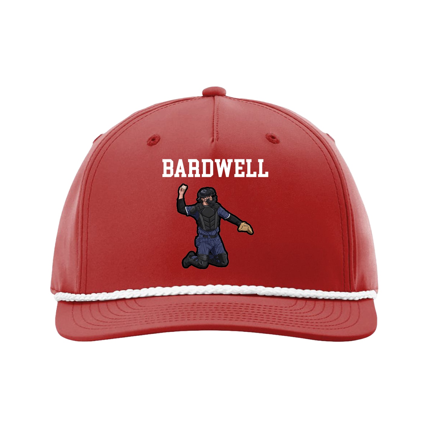 Five-Panel Classic Rope Cap — Shirsey in Red