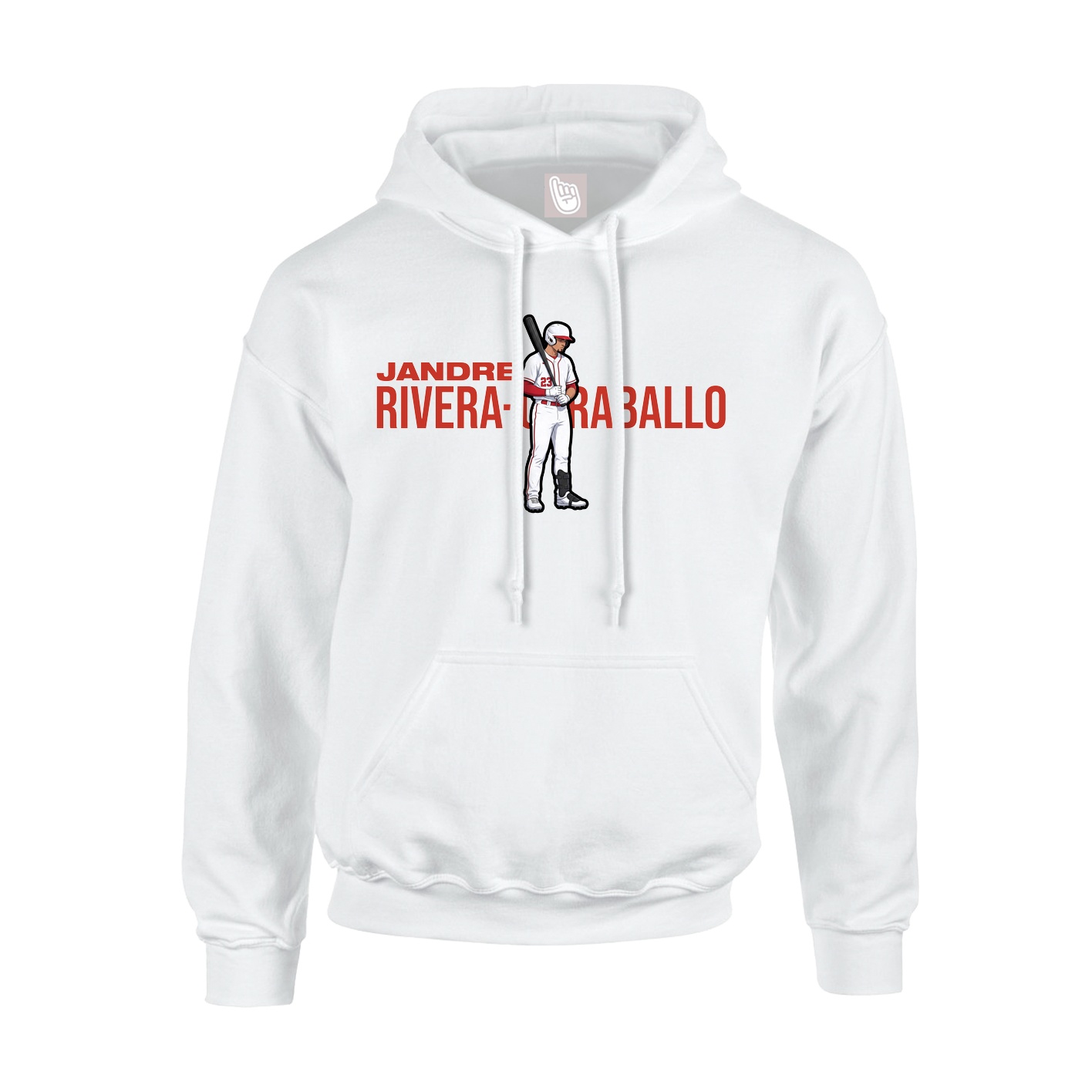 Hoodie — Player Name in White