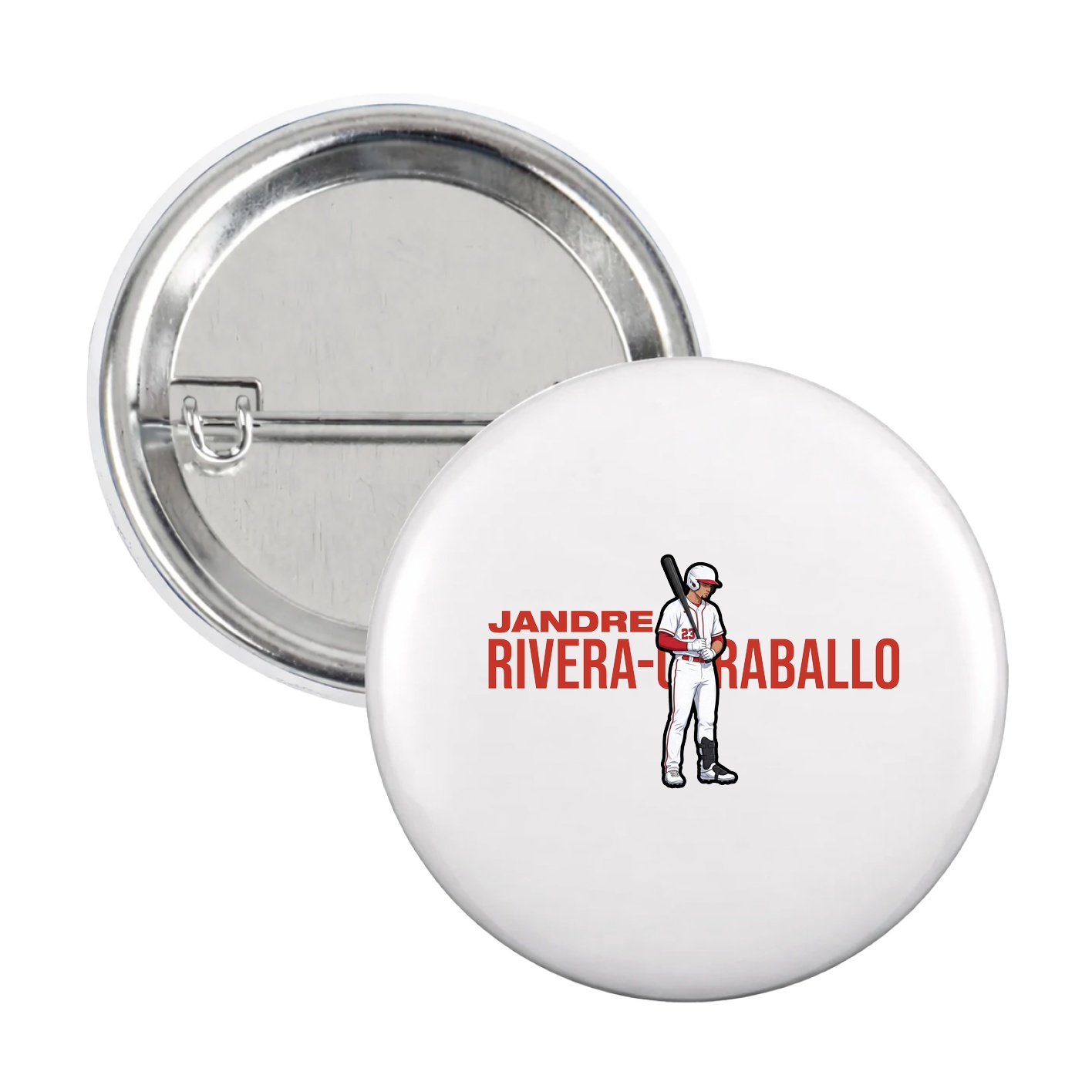 Game Day Button — Player Name in White