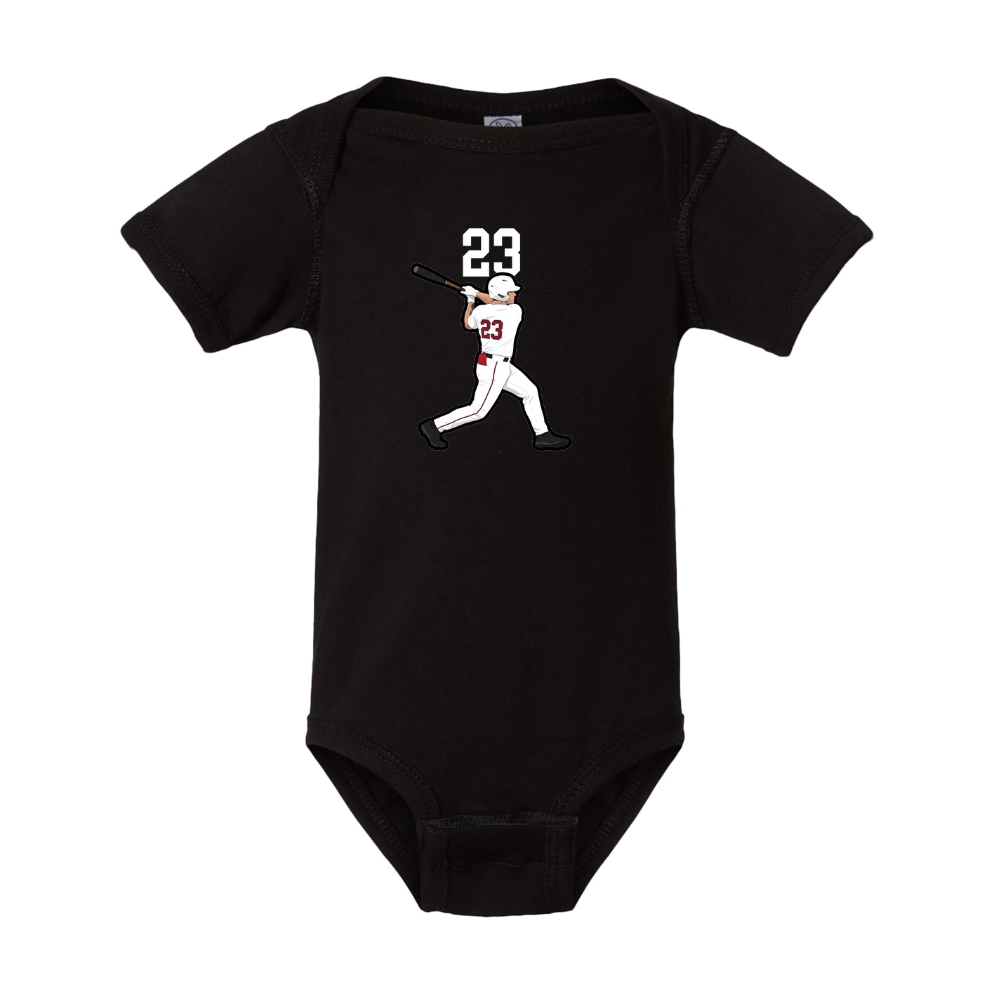 Baby Onesie — Number Top in Black