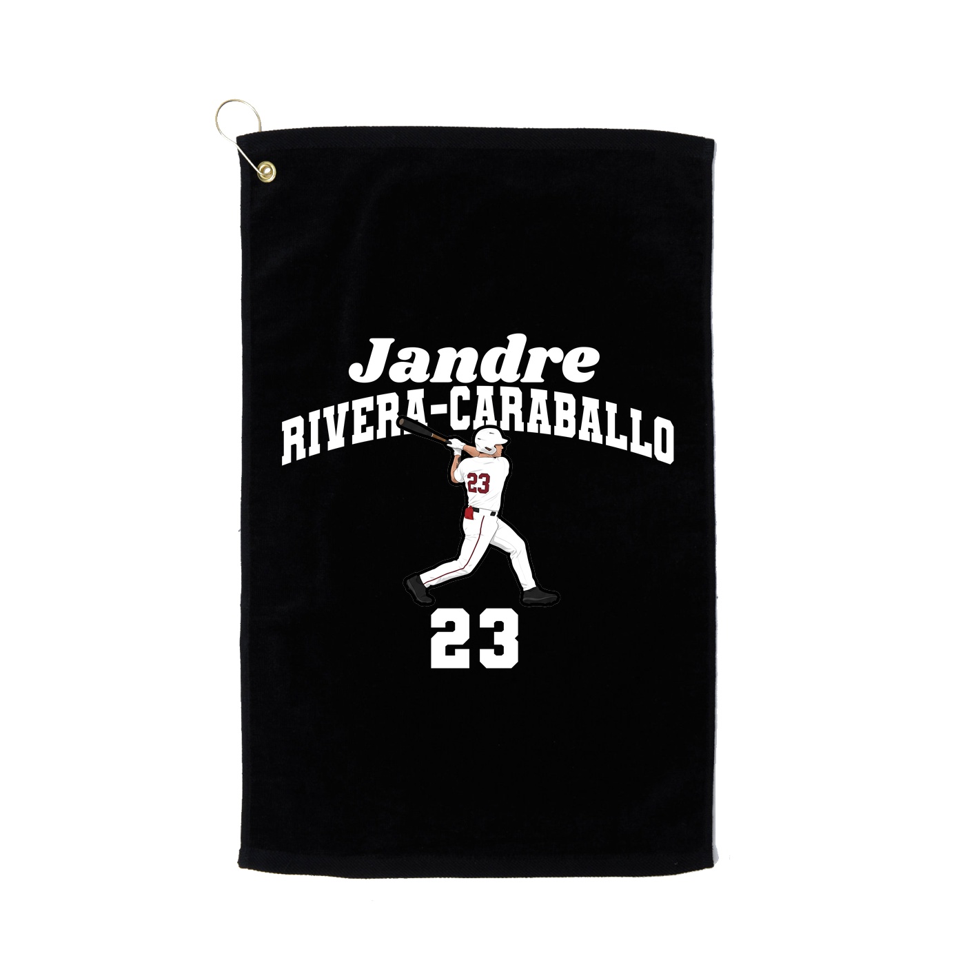 Golf Towel — Signature Arch in Black