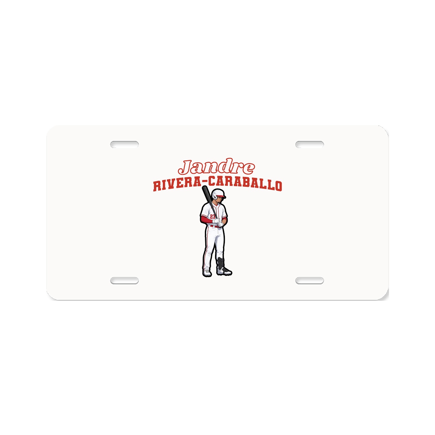 License Plate — Name Arch in Classic