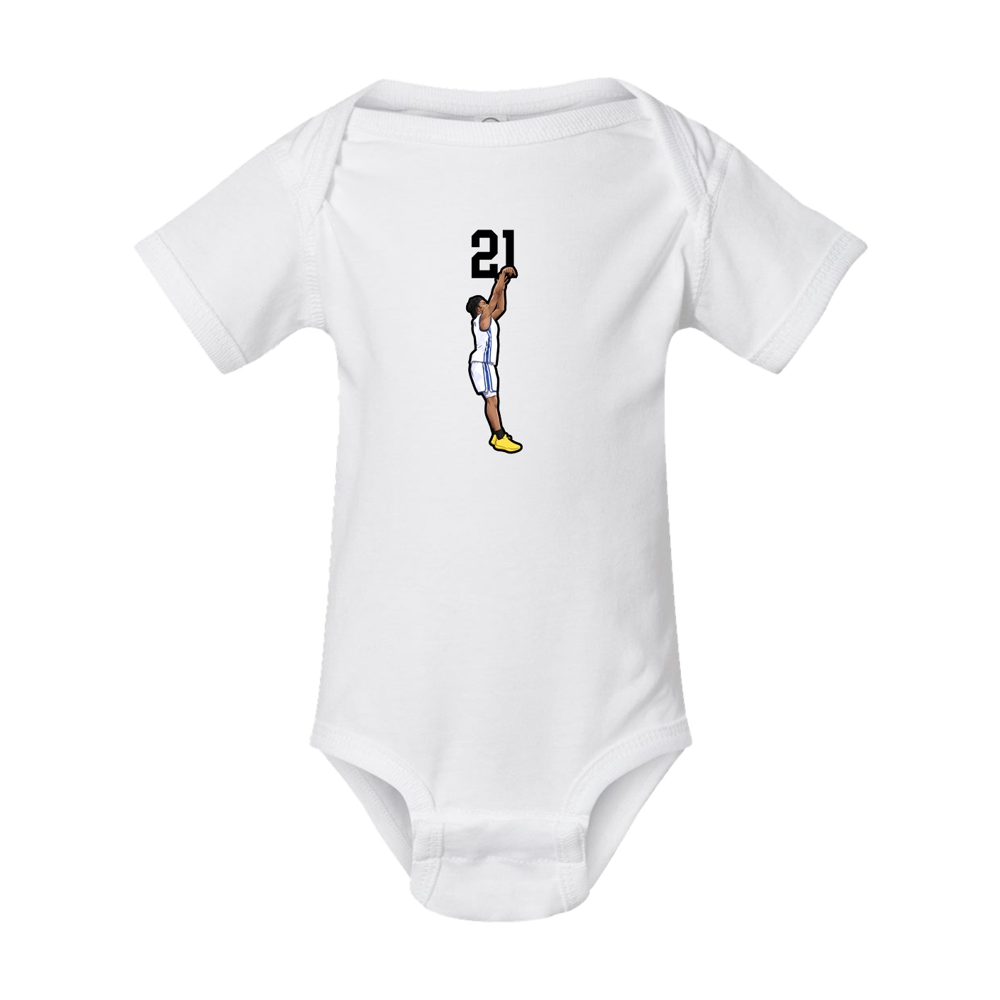 Baby Onesie — Number Top in White
