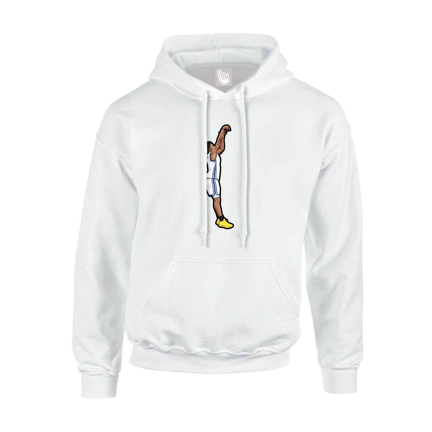 Hoodie — Name Vertical in White